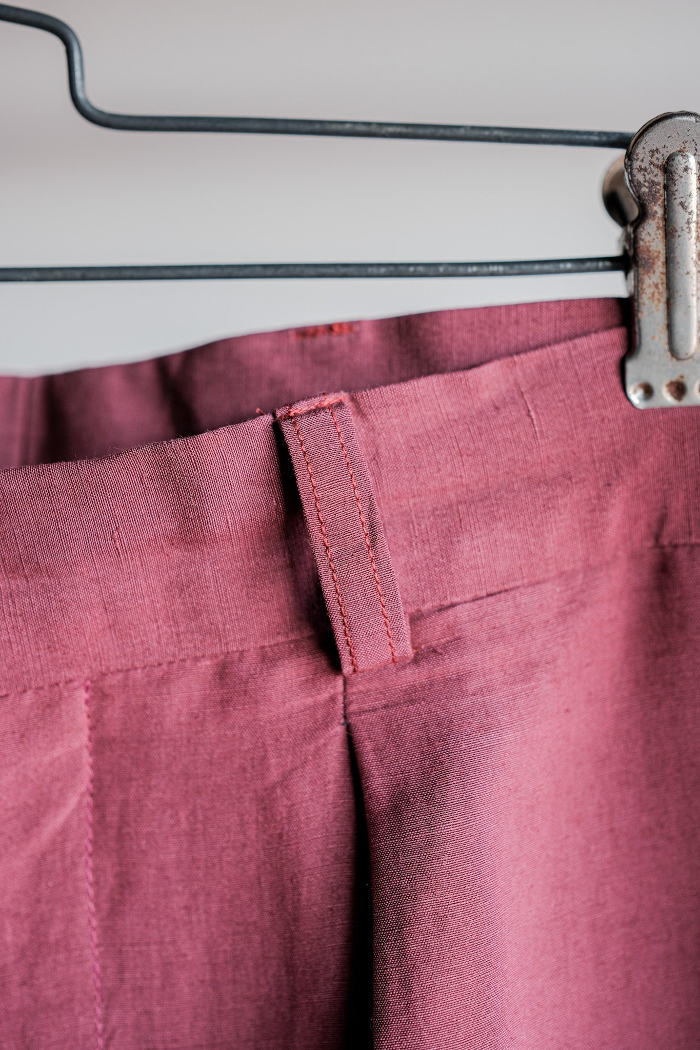 【~00's】Old ARNYS PARIS In Tuck Turn Up Linen Silk Trousers Size.42