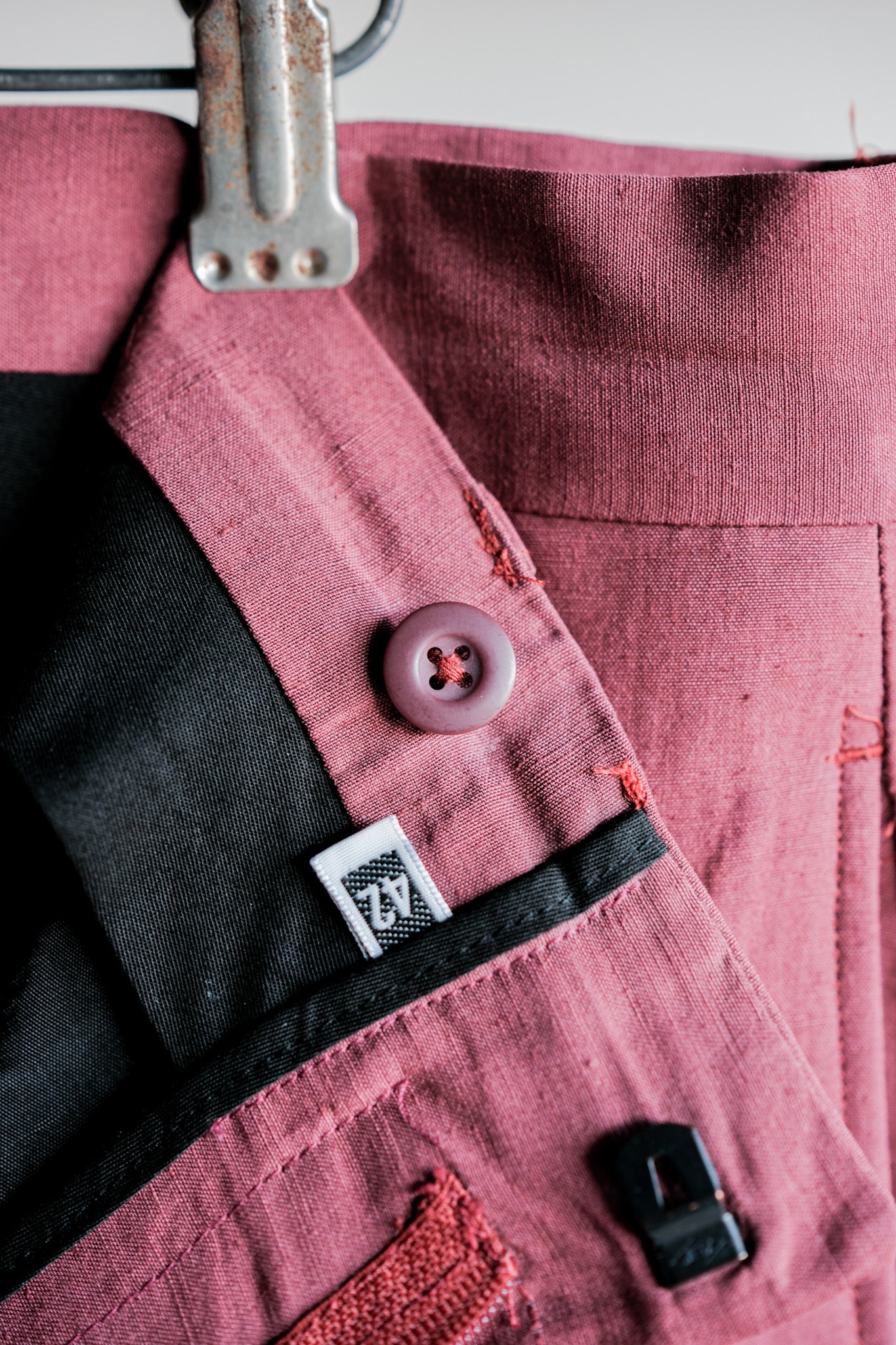 【~00's】Old ARNYS PARIS In Tuck Turn Up Linen Silk Trousers Size.42