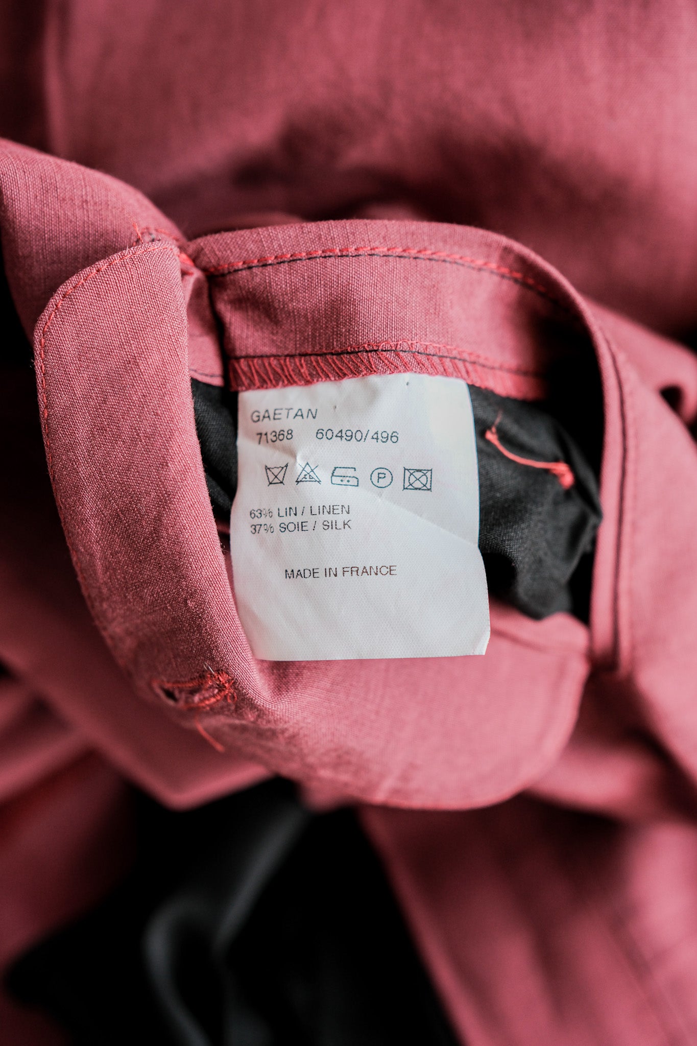 【~00's】Old ARNYS PARIS In Tuck Turn Up Linen Silk Trousers Size.42