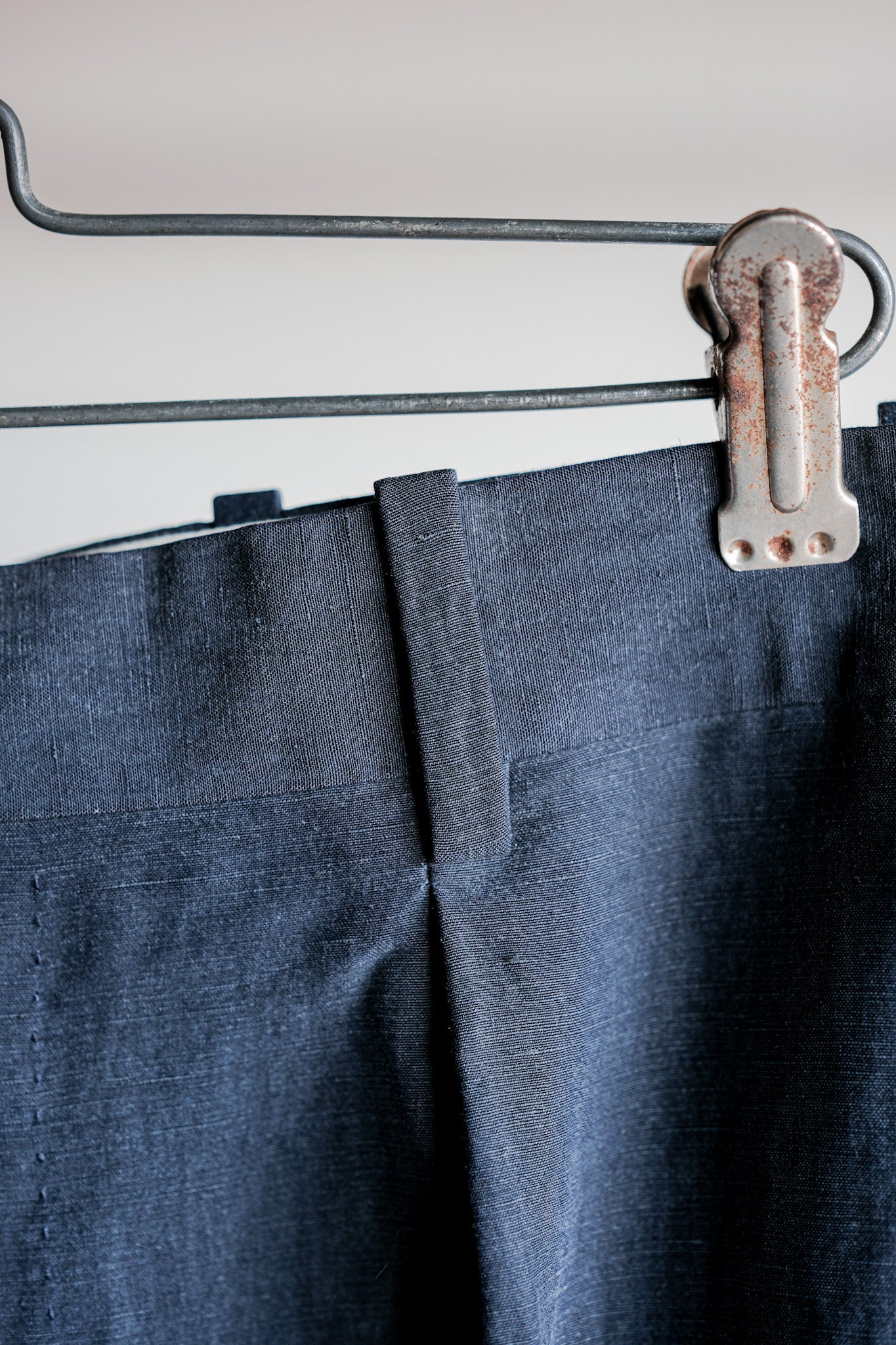 【~00's】Old ARNYS PARIS In Tuck Turn Up Linen Silk Trousers Size.44