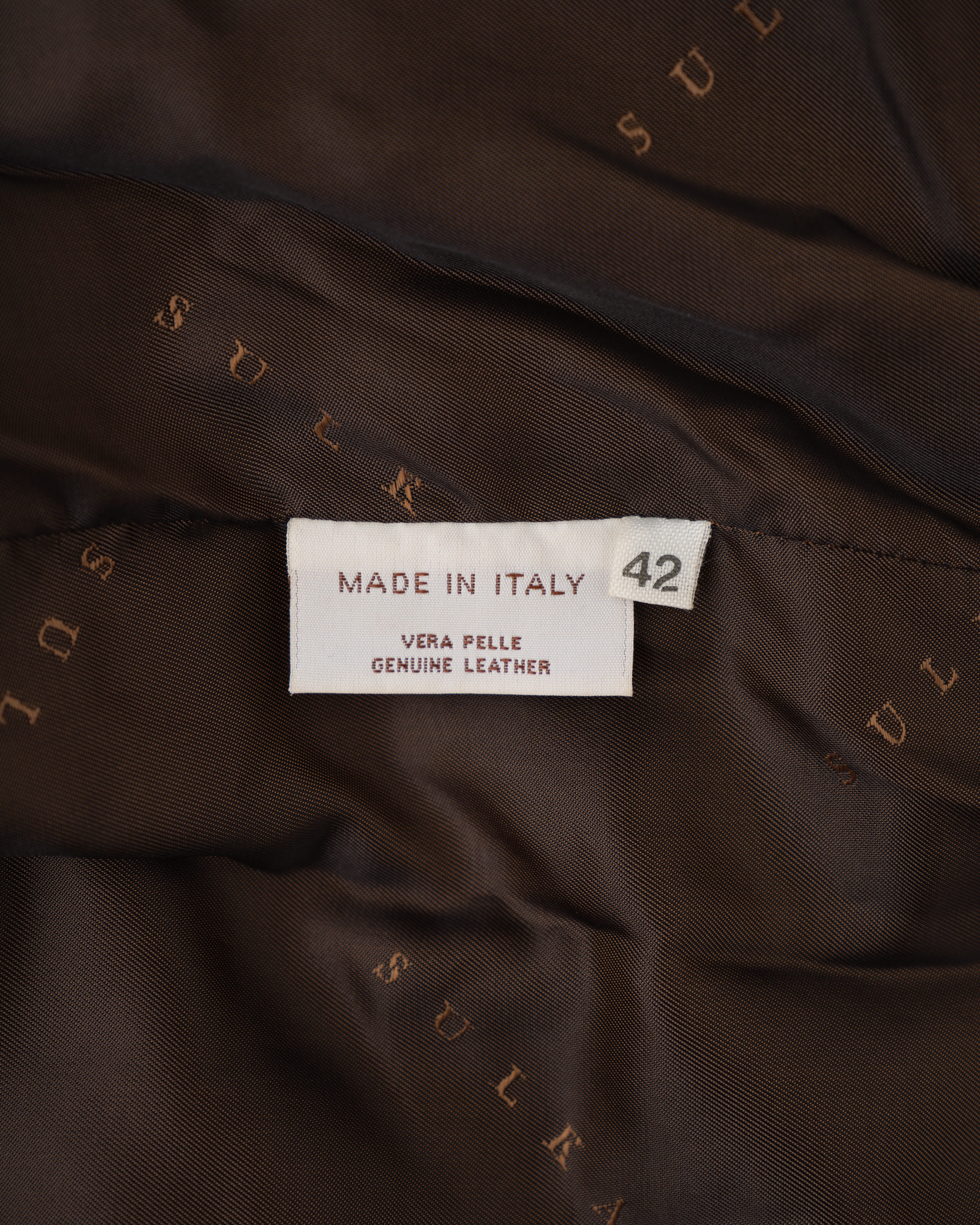 【~90’s】Old SULKA PARIS Brown Suede Leather Shirt Jacket Size.42