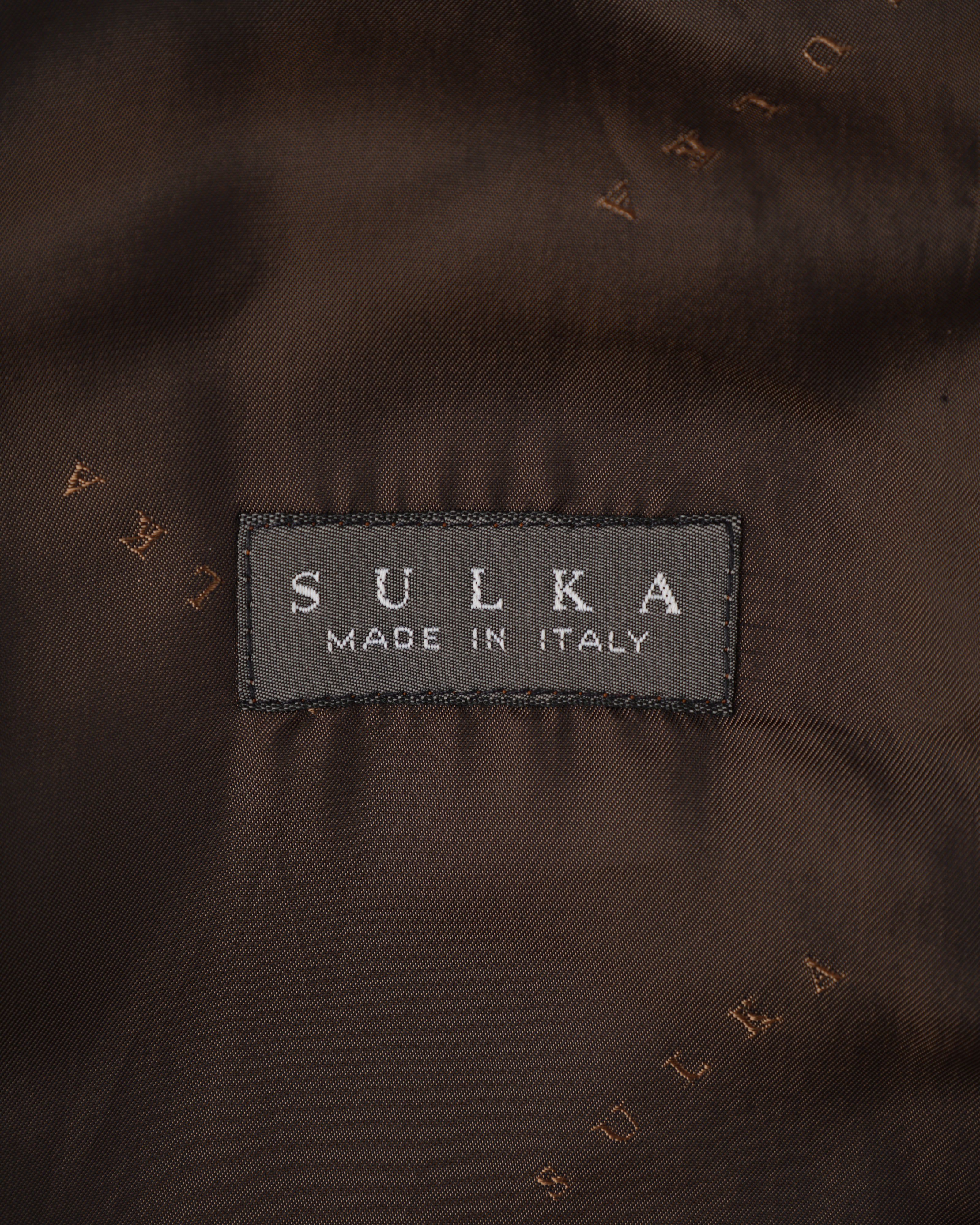 【~90’s】Old SULKA PARIS Brown Suede Leather Shirt Jacket Size.42