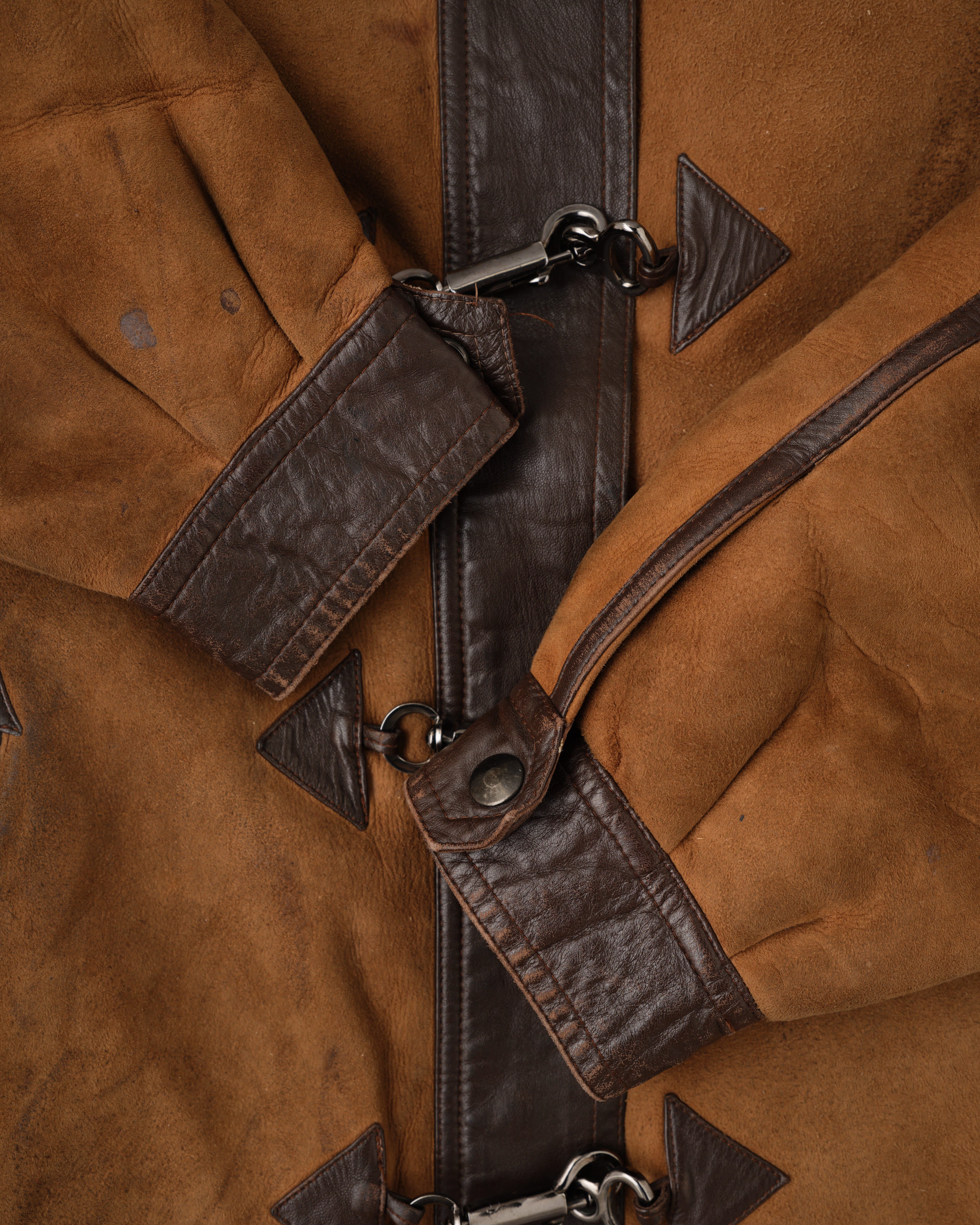 【~90's】Old Yves Saint Laurent Shearling Jacket "Fourrures"