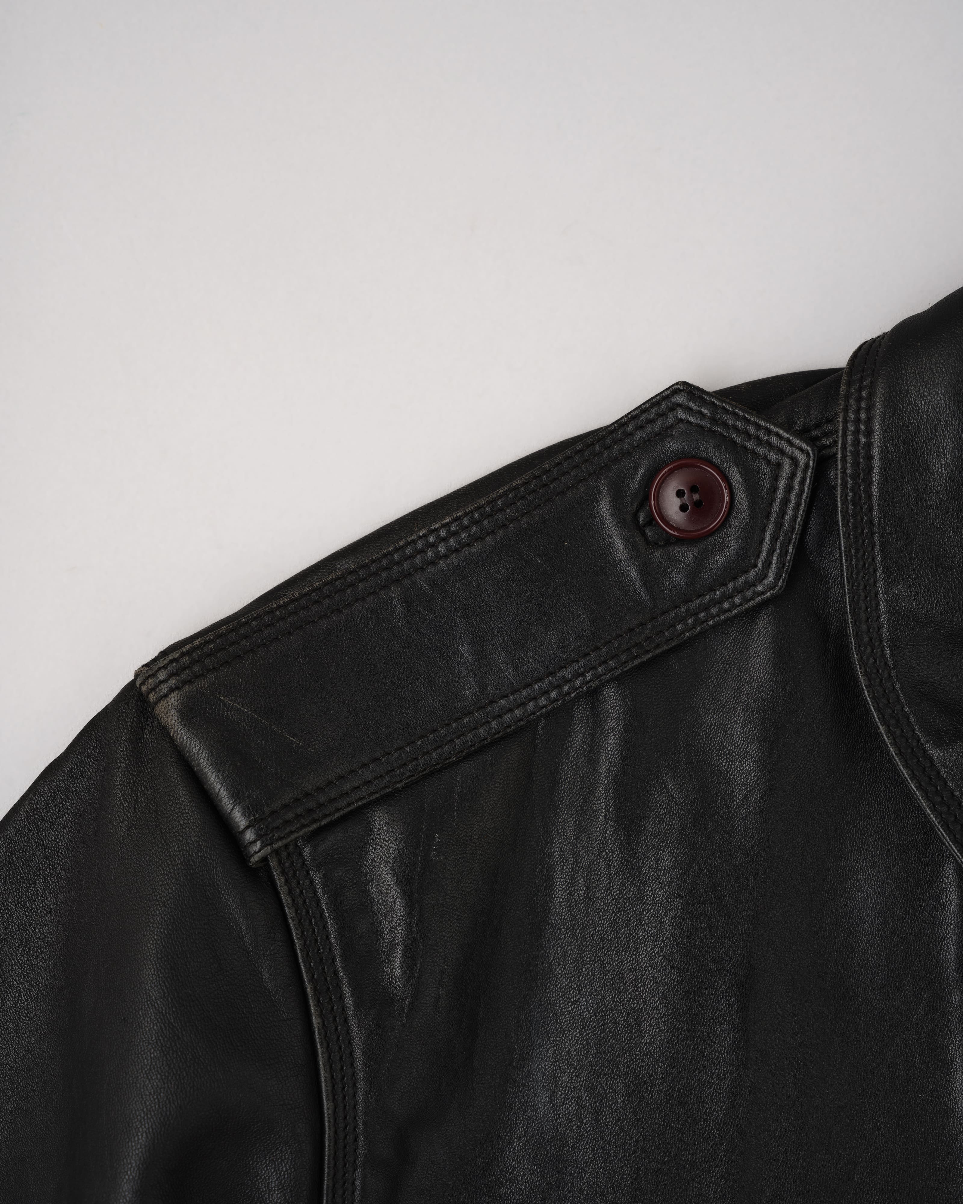 【~70’s】Old GUCCI Black Leather Blouson Size.50