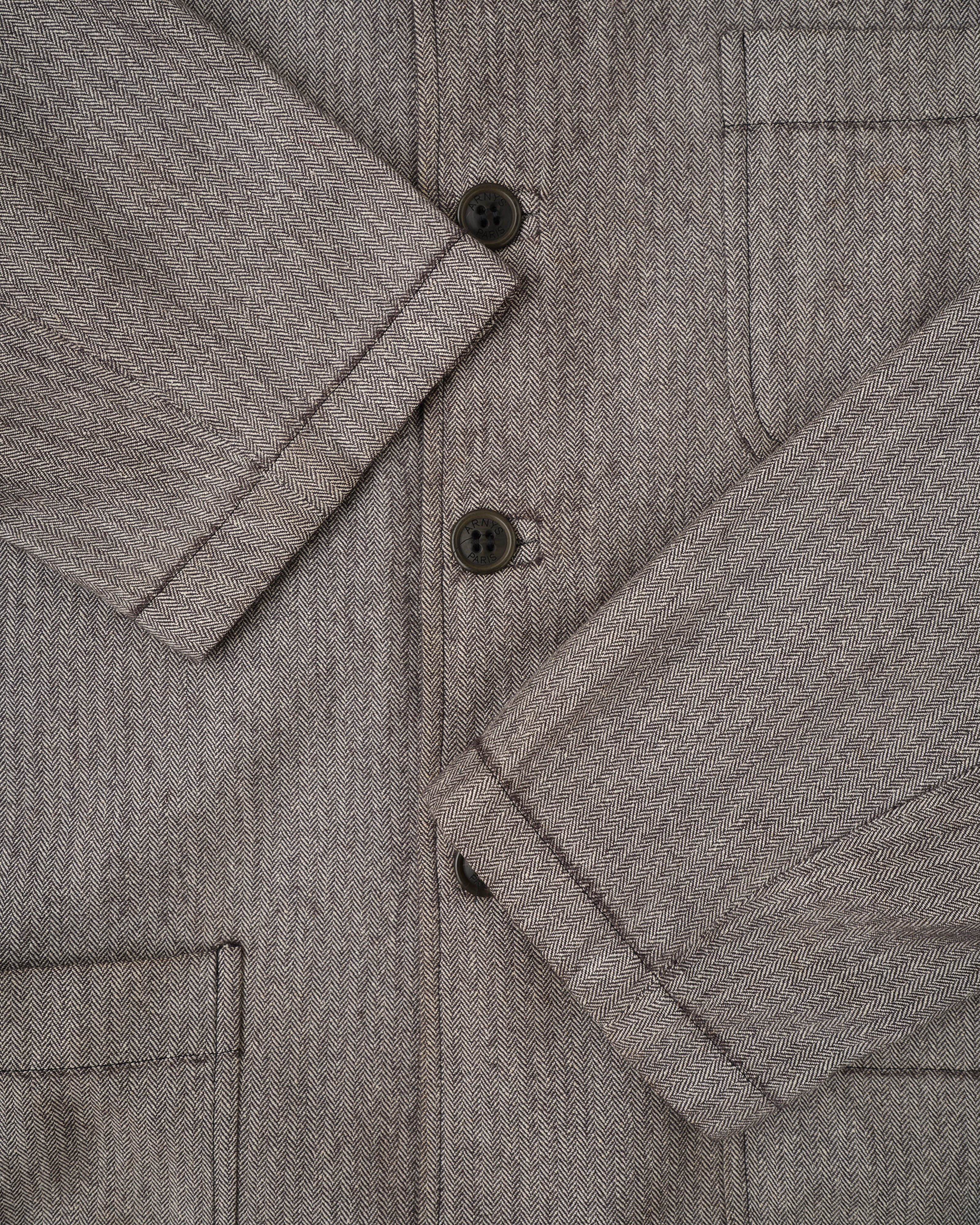 【~00's】Old ARNYS PARIS Forestiere Jacket Size.48 "Silk & Wool"