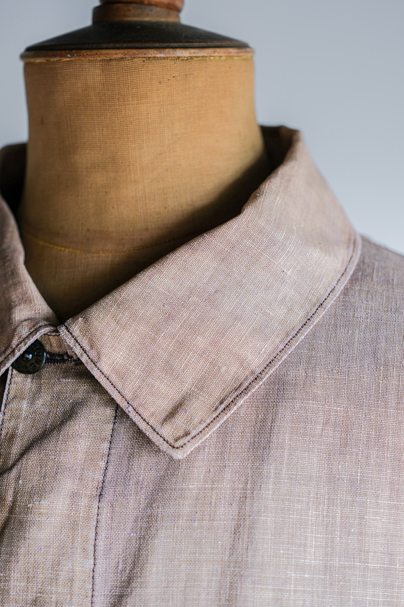 【97SS】Old STONE ISLAND Garment Dyed Lino Flax Cotton Jacket Size.L "Green Edge"