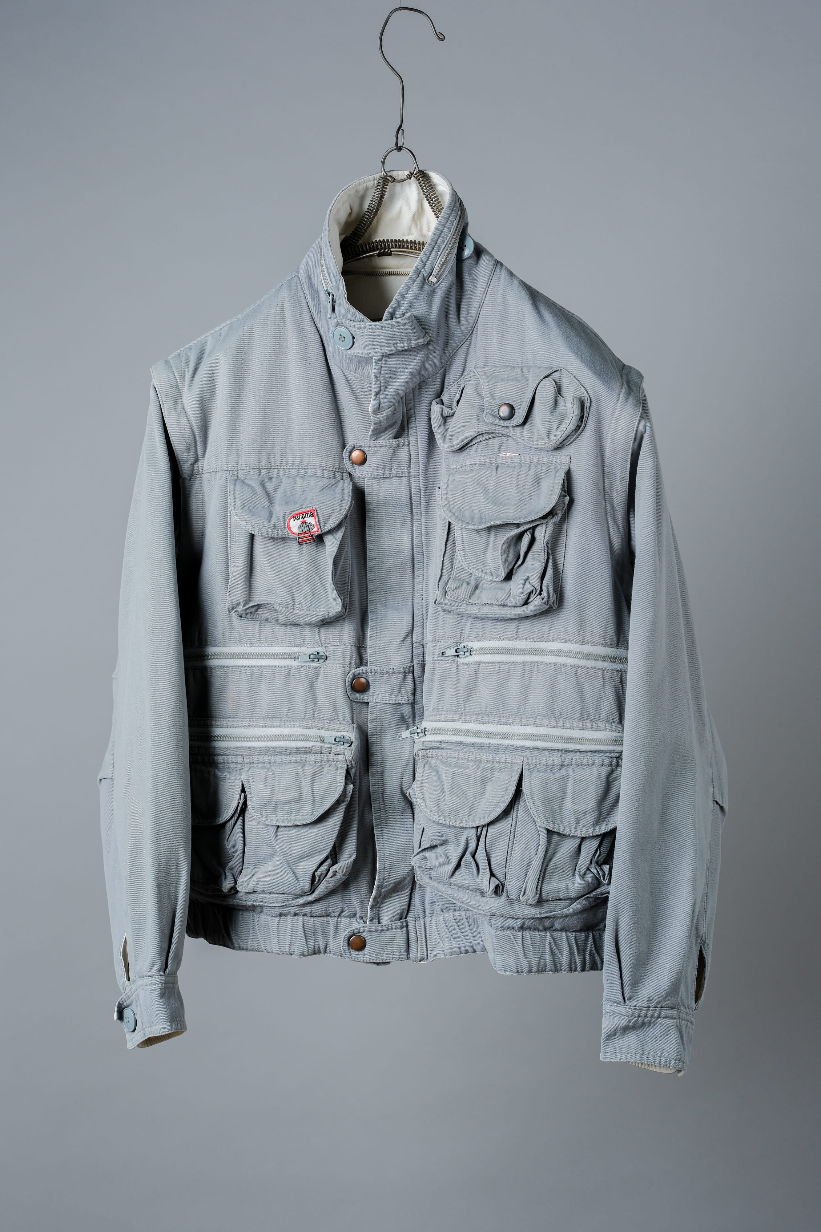 【~90's】Old Renoma Paris Detachable Sleeve Multi Pocket Jacket
