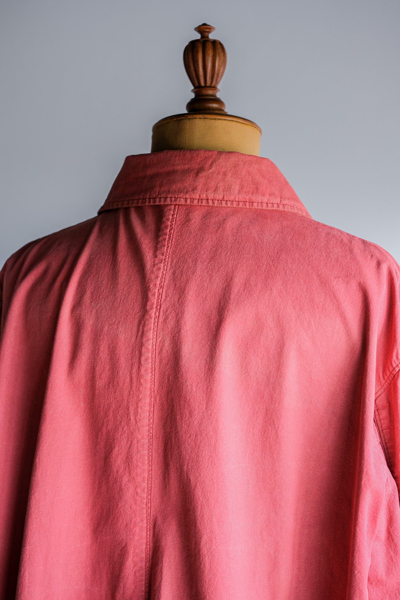 【94SS】Old STONE ISLAND Garment Dyed Double Breasted Cotton Jacket Size.L "Green Edge"