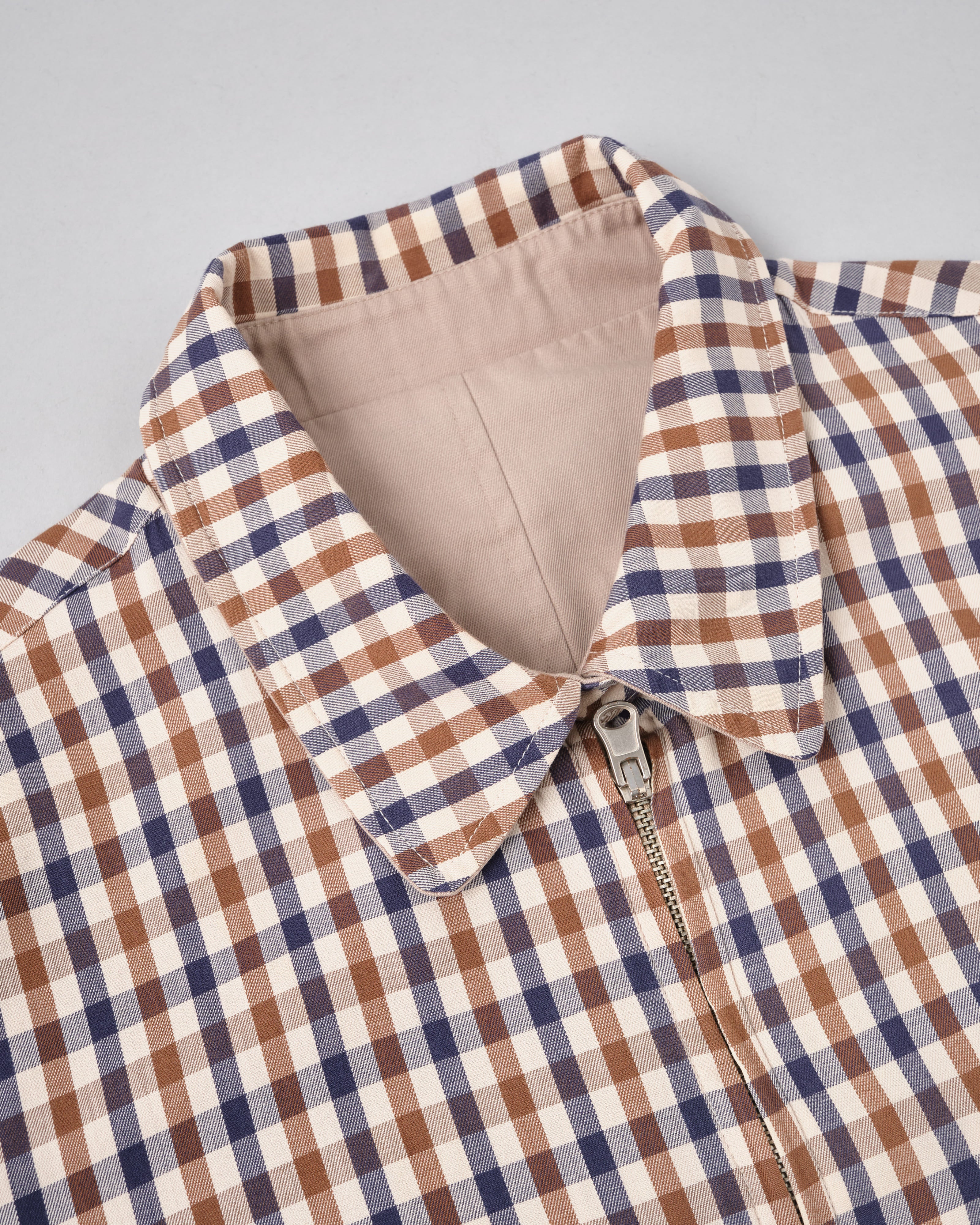 【~00's】Old Aquascutum Club Check Reversible Harrington Jacket Size.M