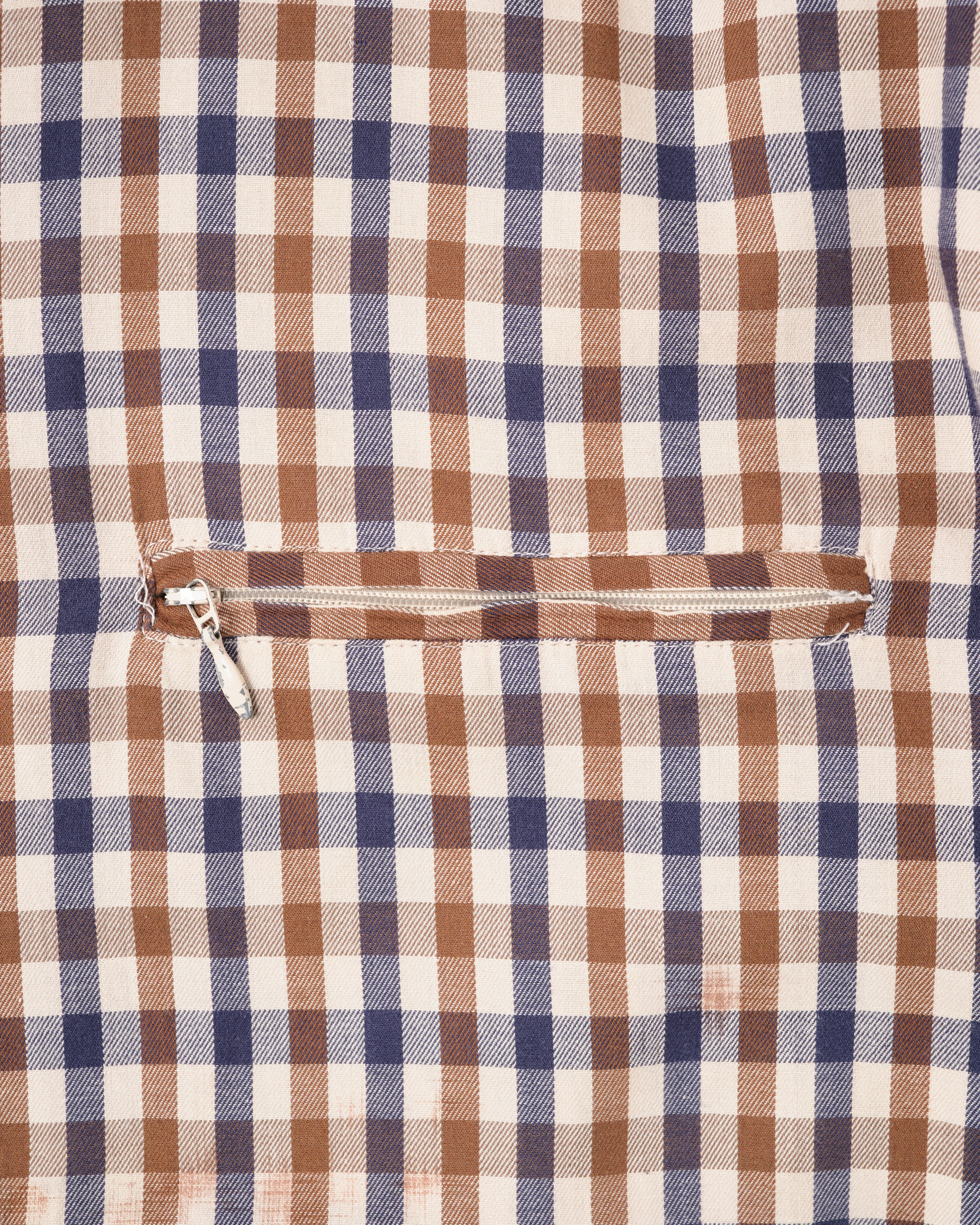 【~00's】Old Aquascutum Club Check Reversible Harrington Jacket Size.M