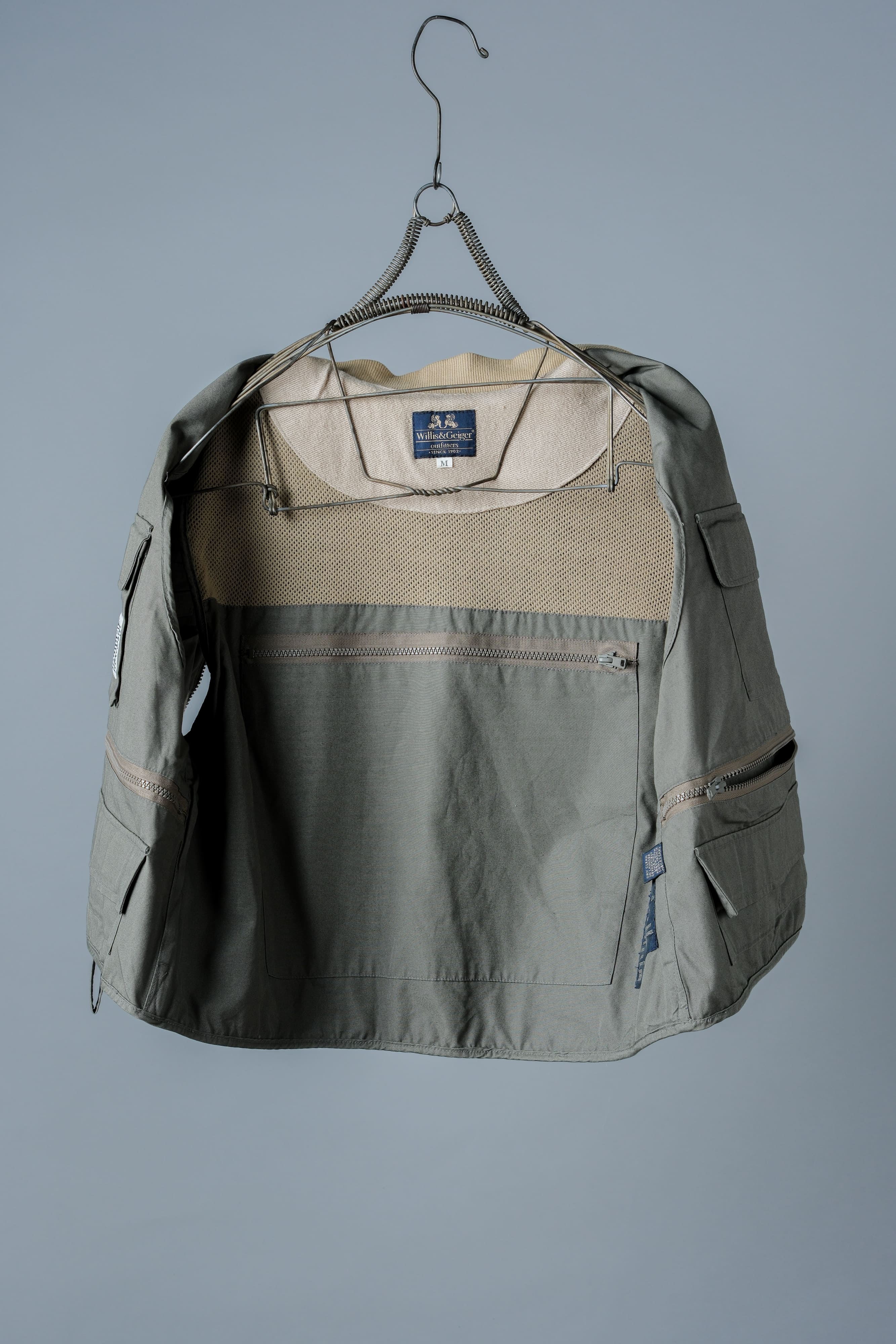 【~90's】Vintage Willis&Geiger Bush Poplin Fishing Vest Size.M