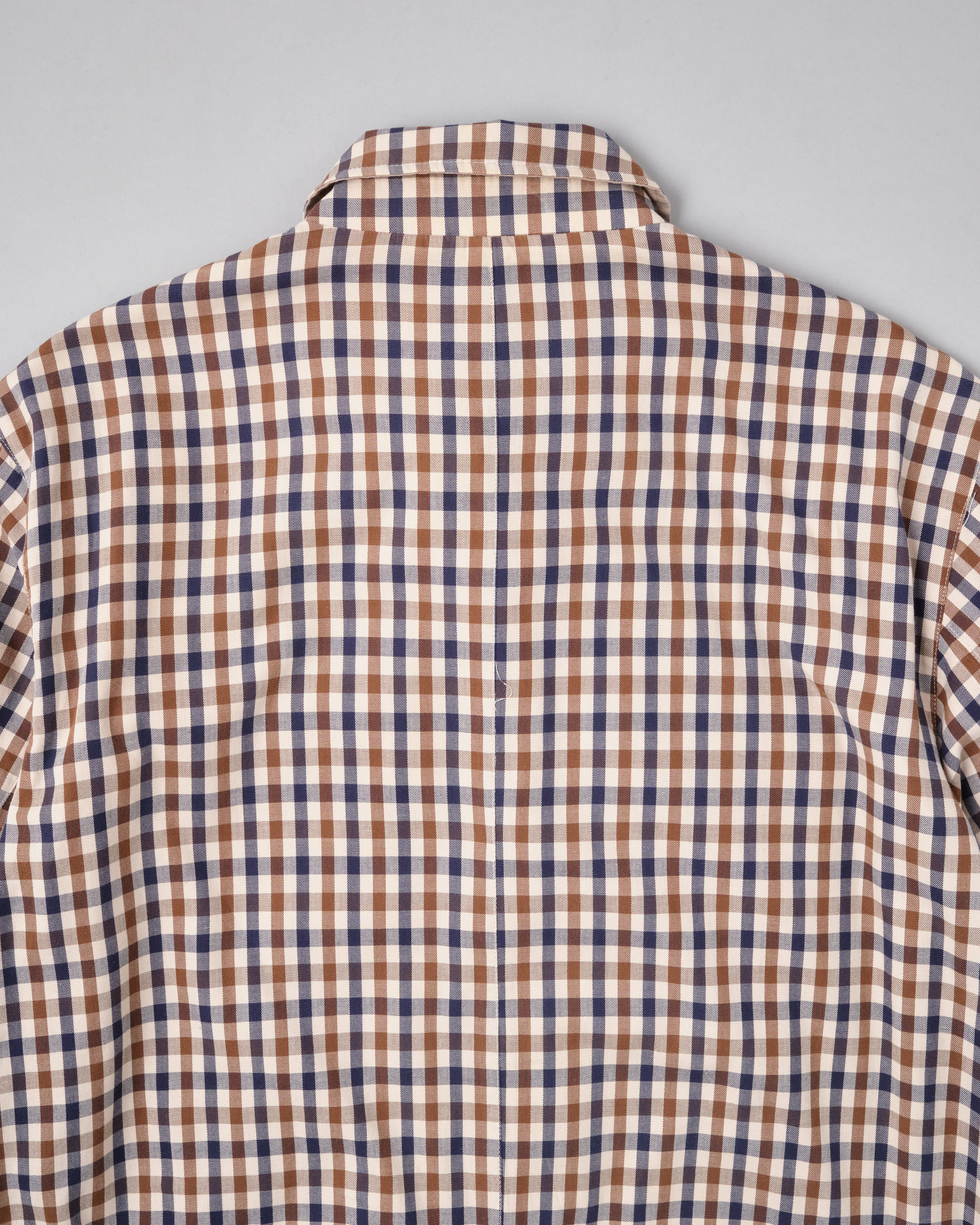 【~00's】Old Aquascutum Club Check Reversible Harrington Jacket Size.M
