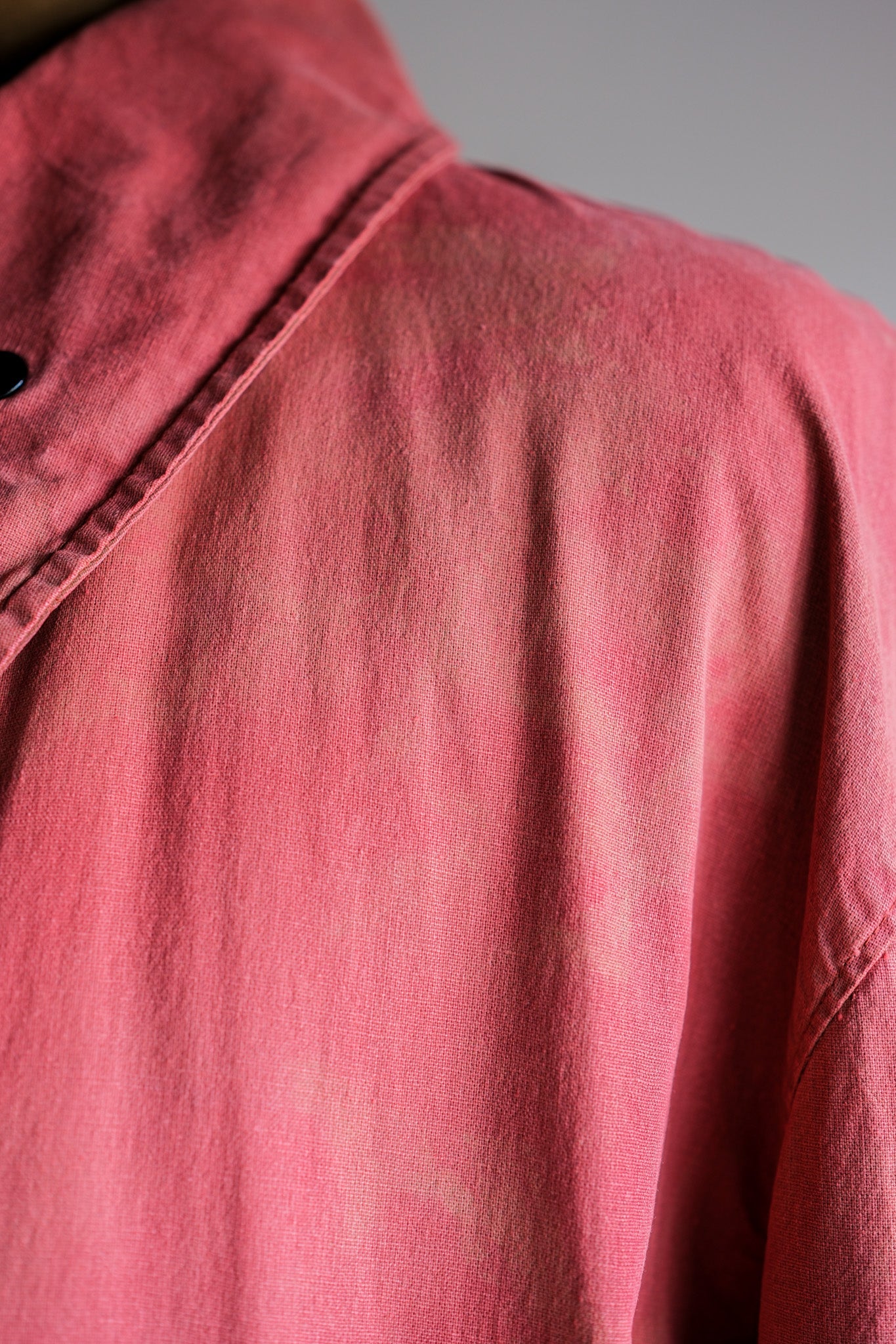 【94SS】Old STONE ISLAND Garment Dyed Double Breasted Cotton Jacket Size.L "Green Edge"