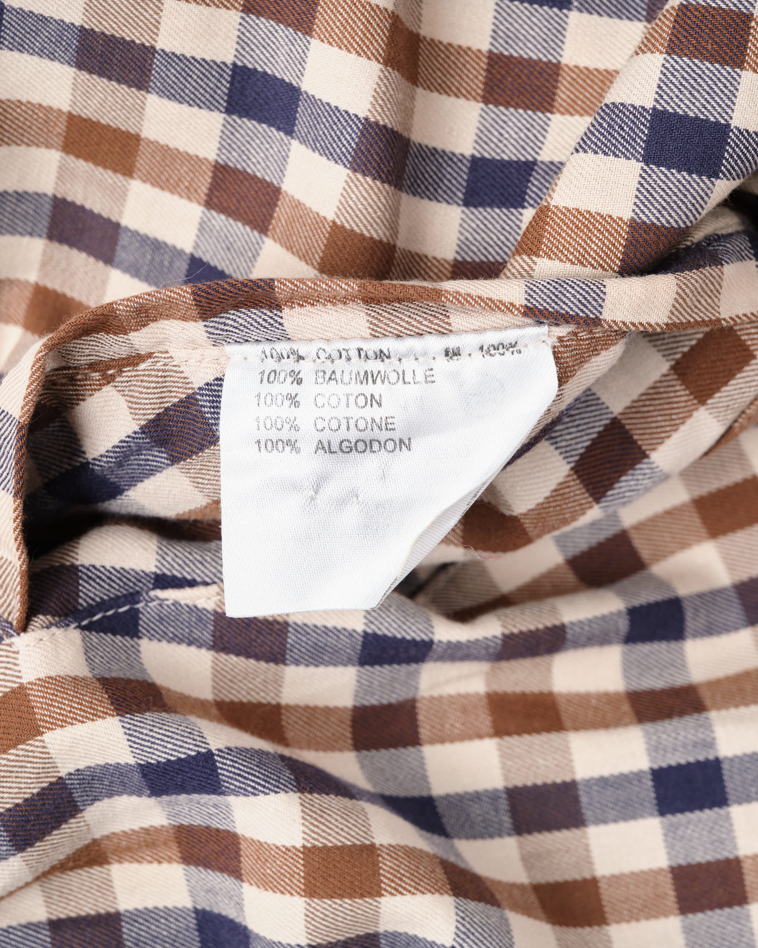 【~00's】Old Aquascutum Club Check Reversible Harrington Jacket Size.M