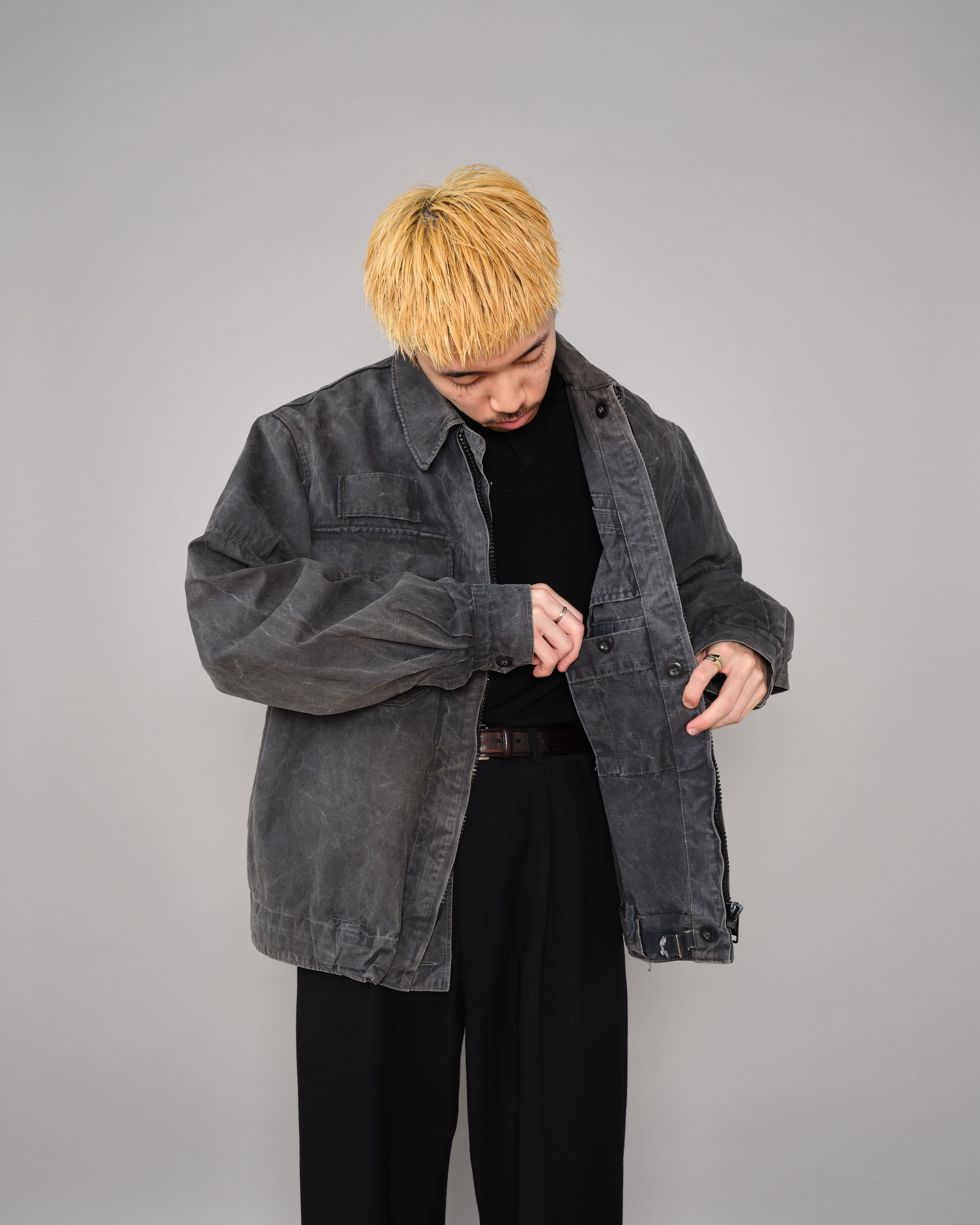 【~80’s】Czechoslovakian Army Tank Crew Jacket Size.3B