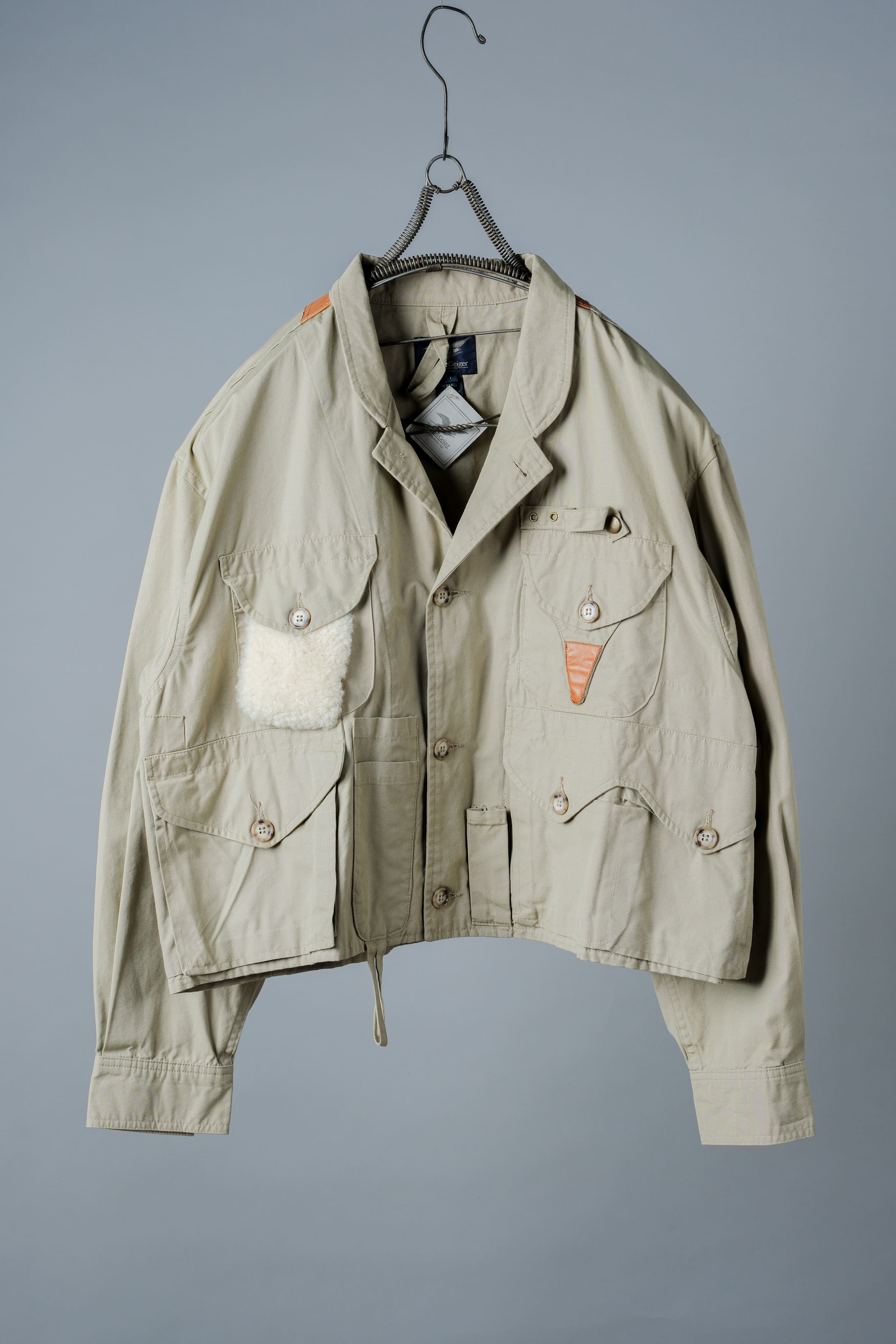 【~90's】Vintage Willis&Geiger Bush Poplin Eisenhower Fishing Jacket Size.M "Made in U.S.A." "Dead Stock"
