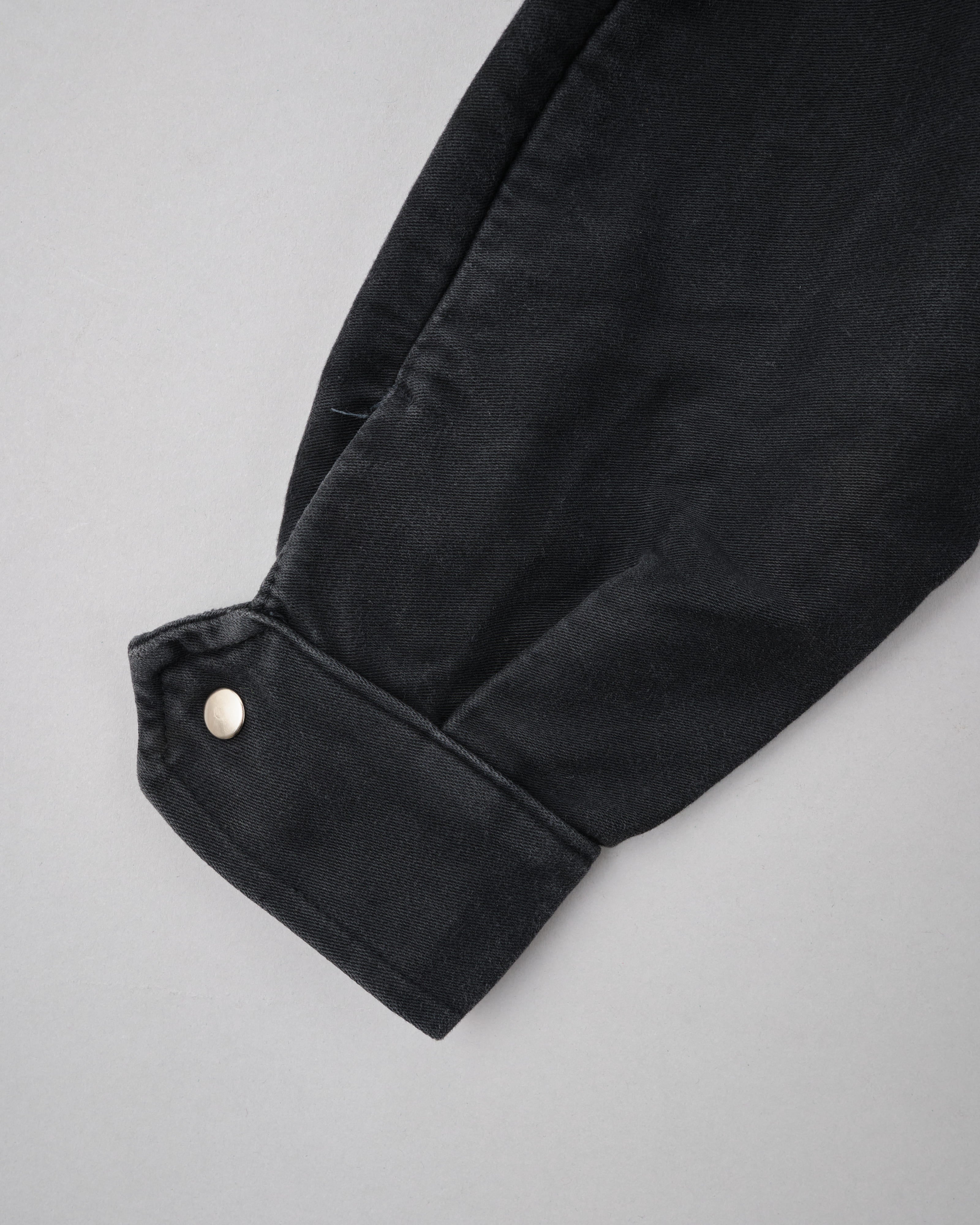 【~70's】Europe Vintage Raglan Sleeve Black Moleskin Zip Up Jacket