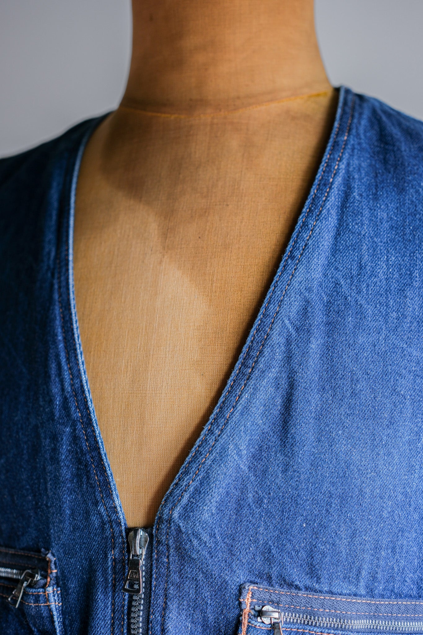 【~80's】Old EMPORIO ARMANI Denim Vest