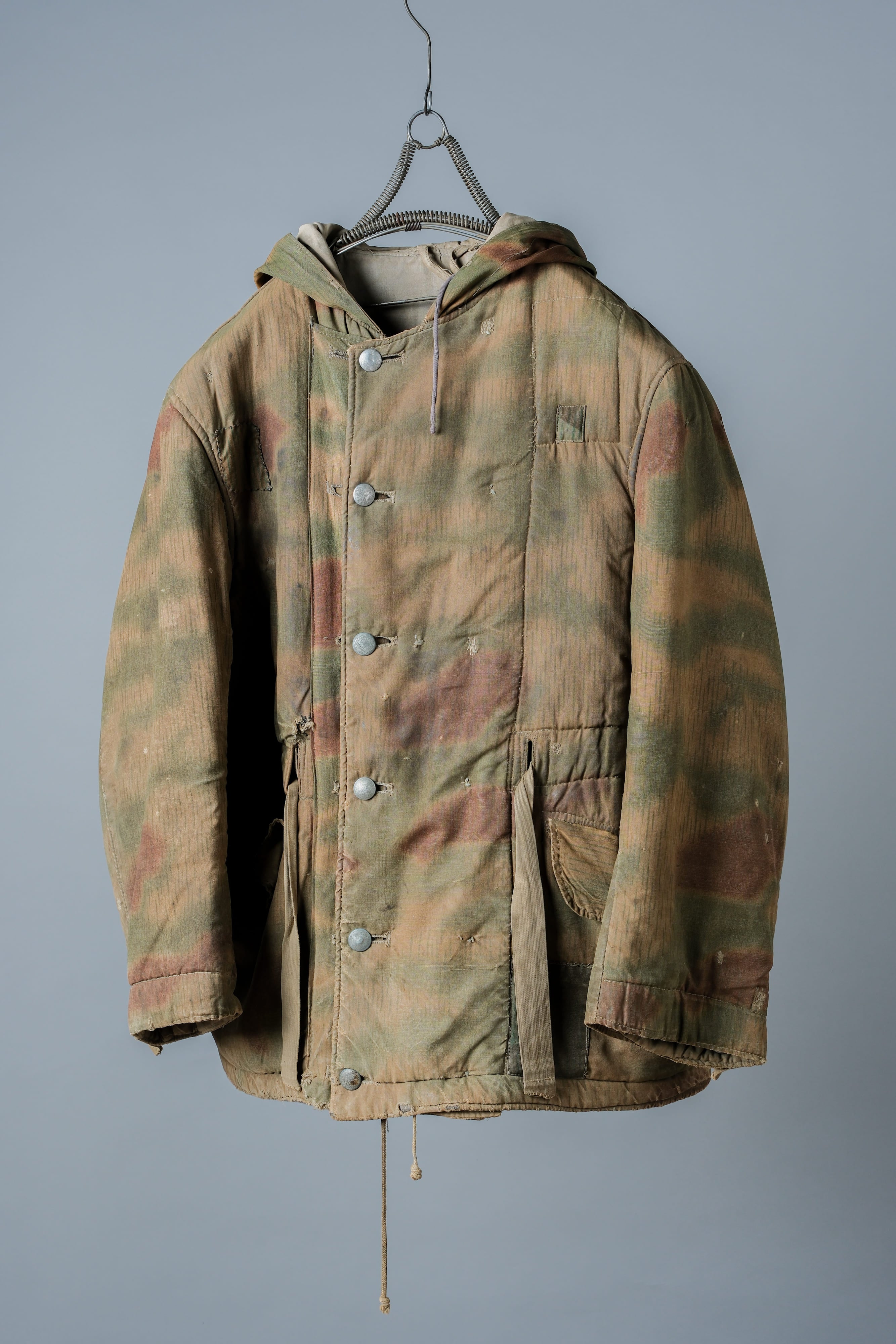 【~40's】WWⅡ German Army Sumpftarnmuster 44 Camouflage 43 Pattern Reversible Winter Parka "Wehrmacht"