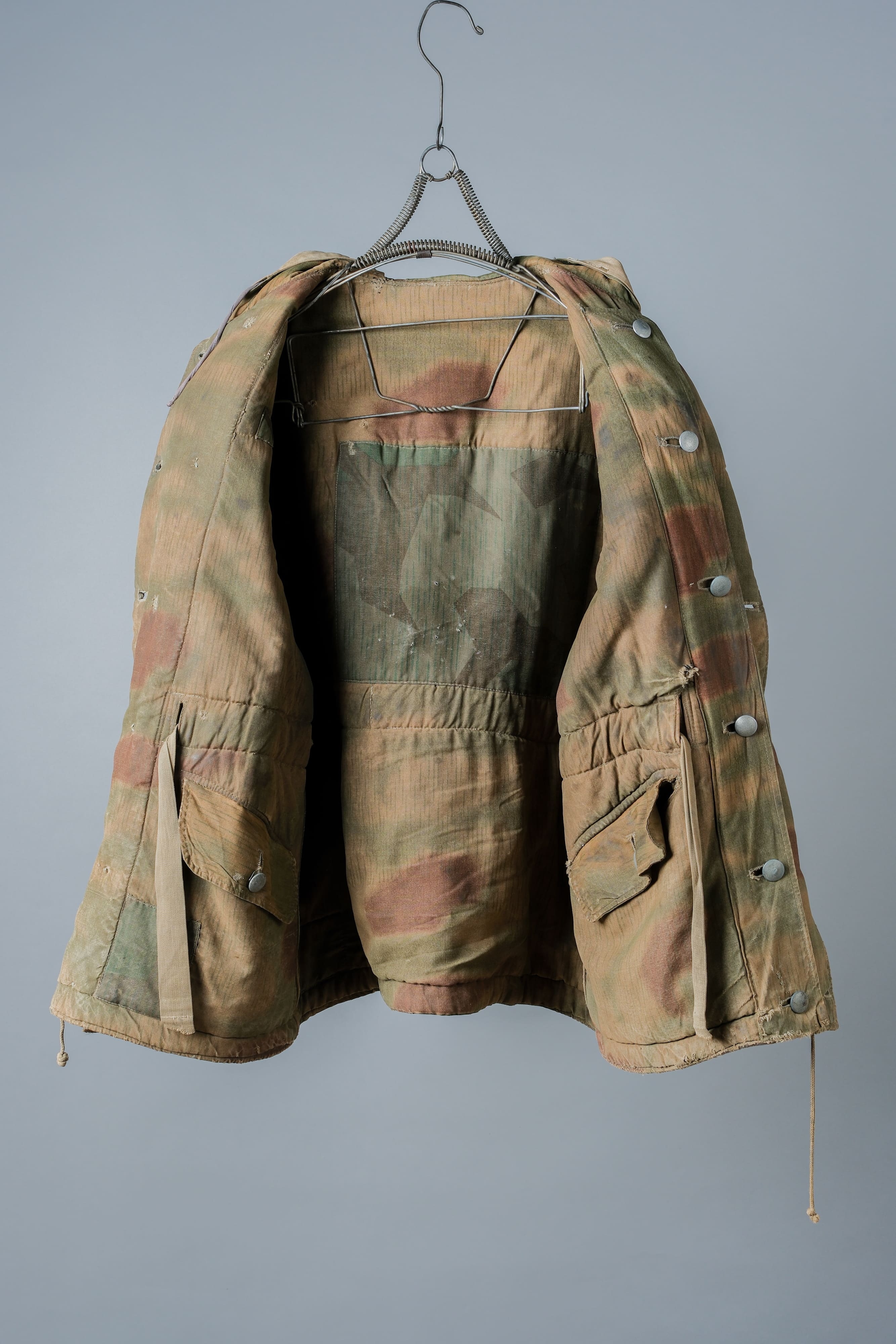 【~40's】WWⅡ German Army Sumpftarnmuster 44 Camouflage 43 Pattern Reversible Winter Parka "Wehrmacht"