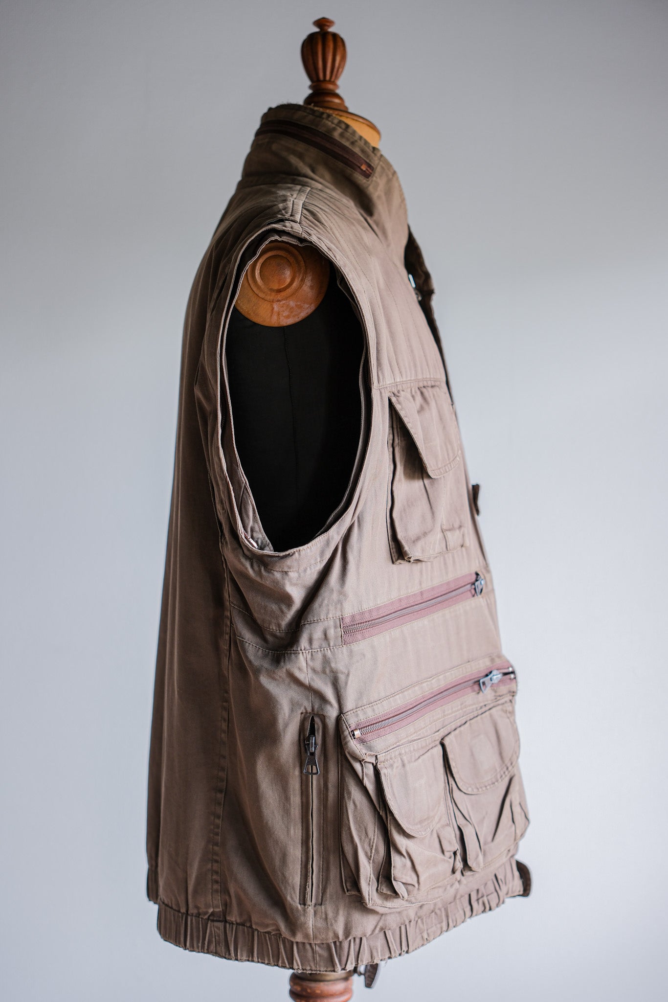 【~90's】Old Renoma Paris Detachable Sleeve Multi Pocket Jacket With Liner