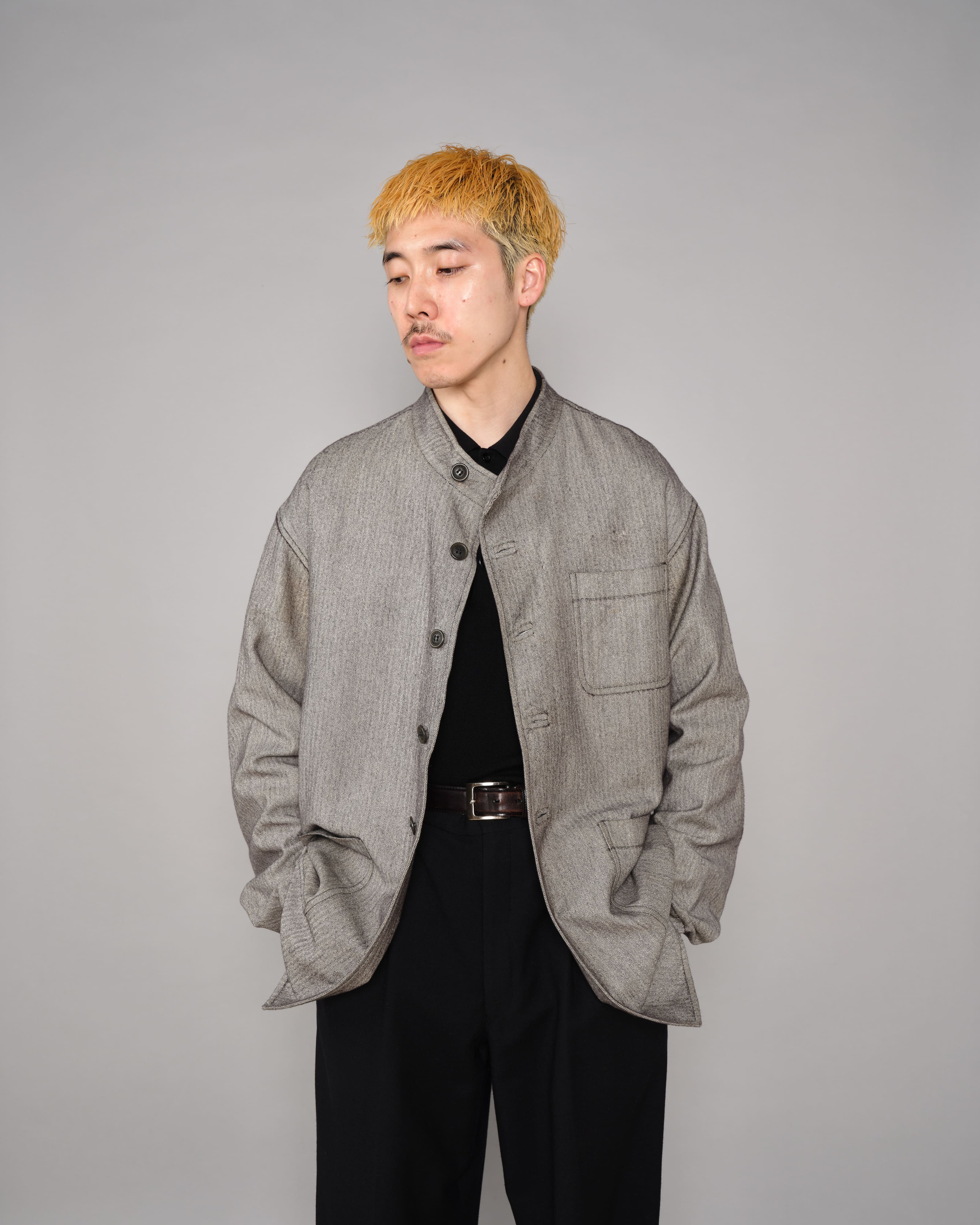 【~00's】Old ARNYS PARIS Forestiere Jacket Size.48 "Silk & Wool"