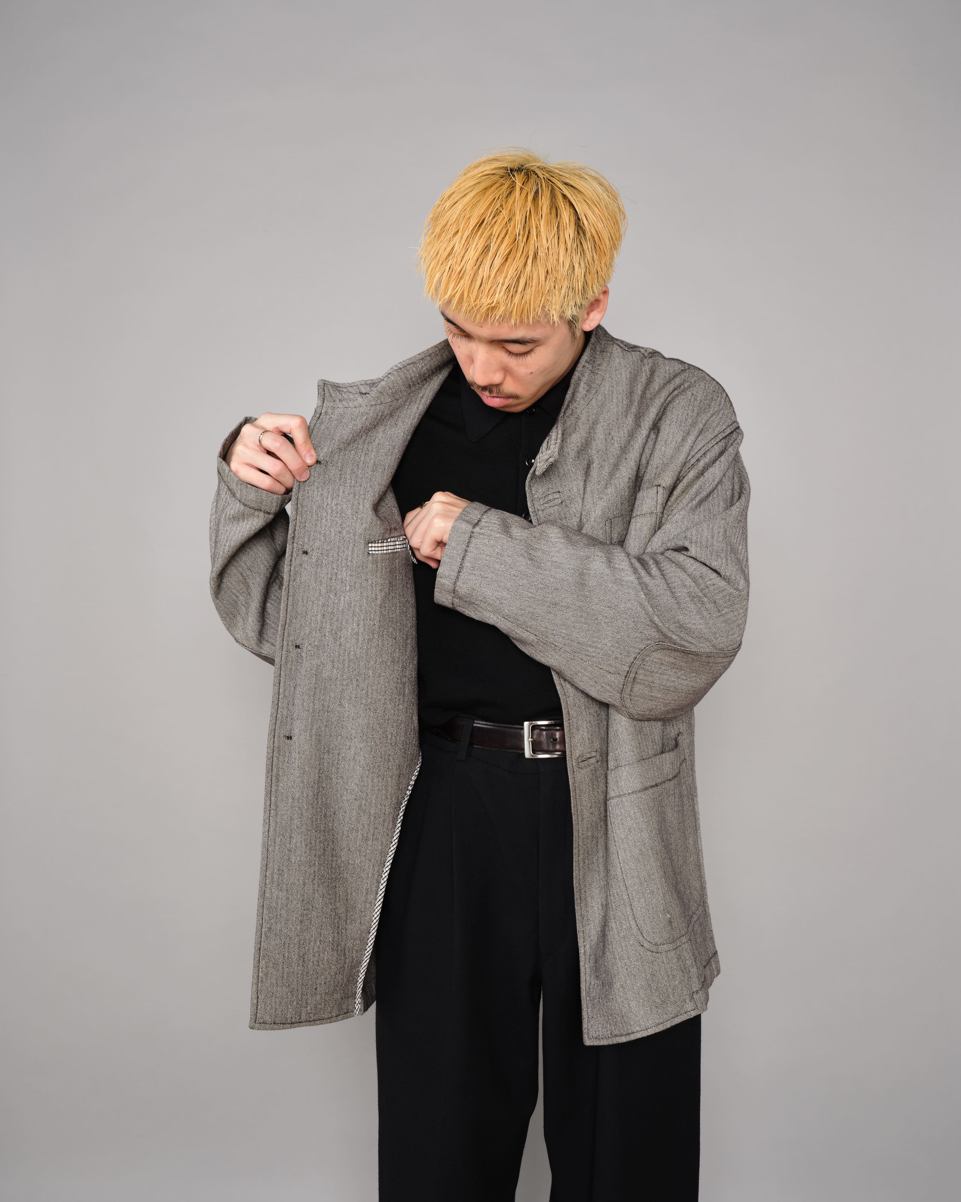 【~00's】Old ARNYS PARIS Forestiere Jacket Size.48 "Silk & Wool"