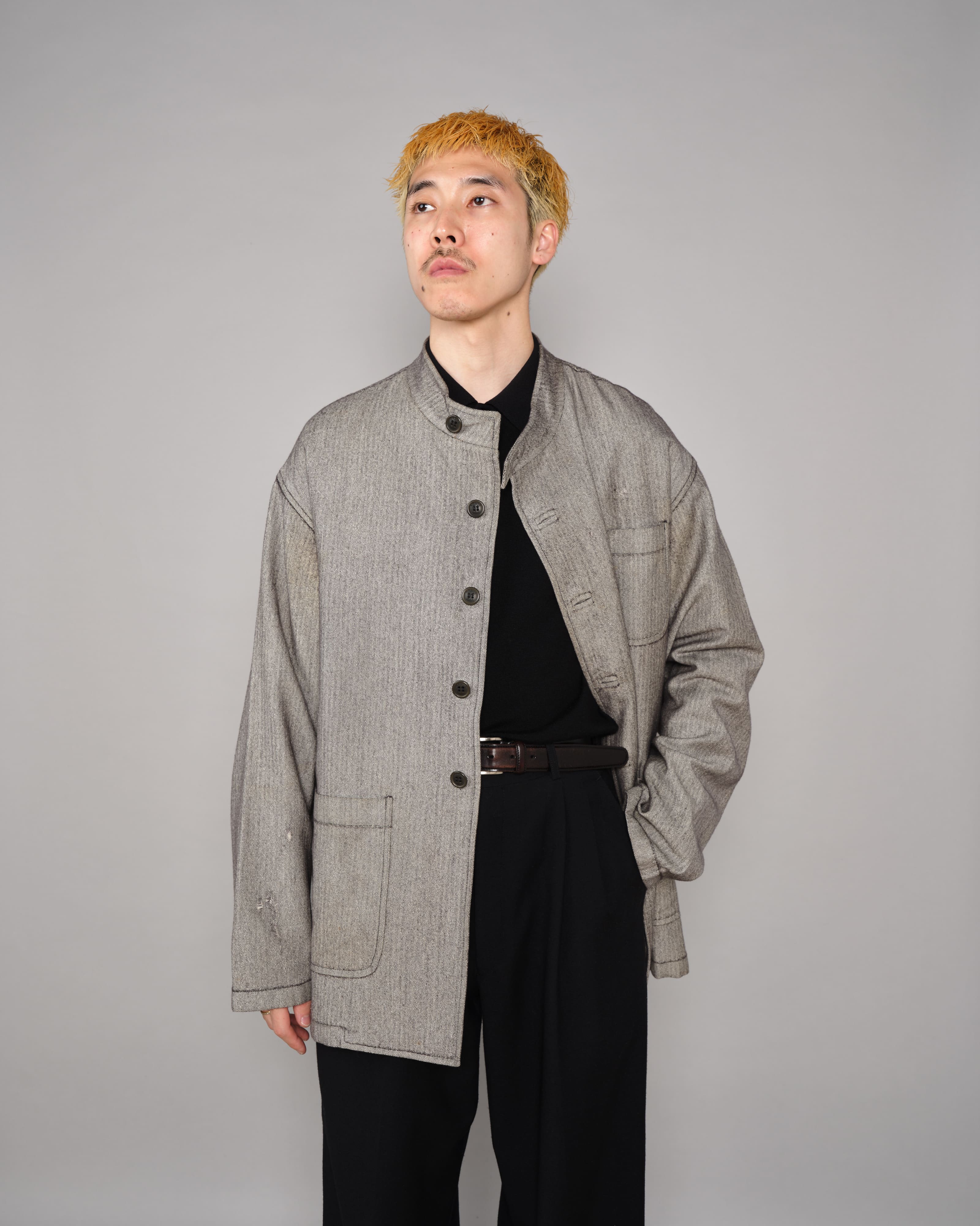 【~00's】Old ARNYS PARIS Forestiere Jacket Size.48 "Silk & Wool"