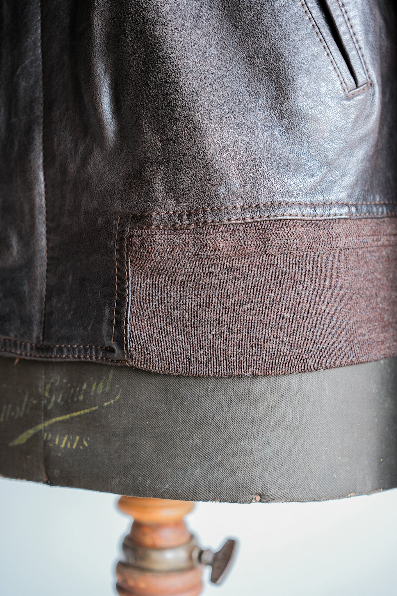【~2010's】Old PRADA LINEA ROSSA Brown Leather Blouson Size.48 "PRADA SPORT"