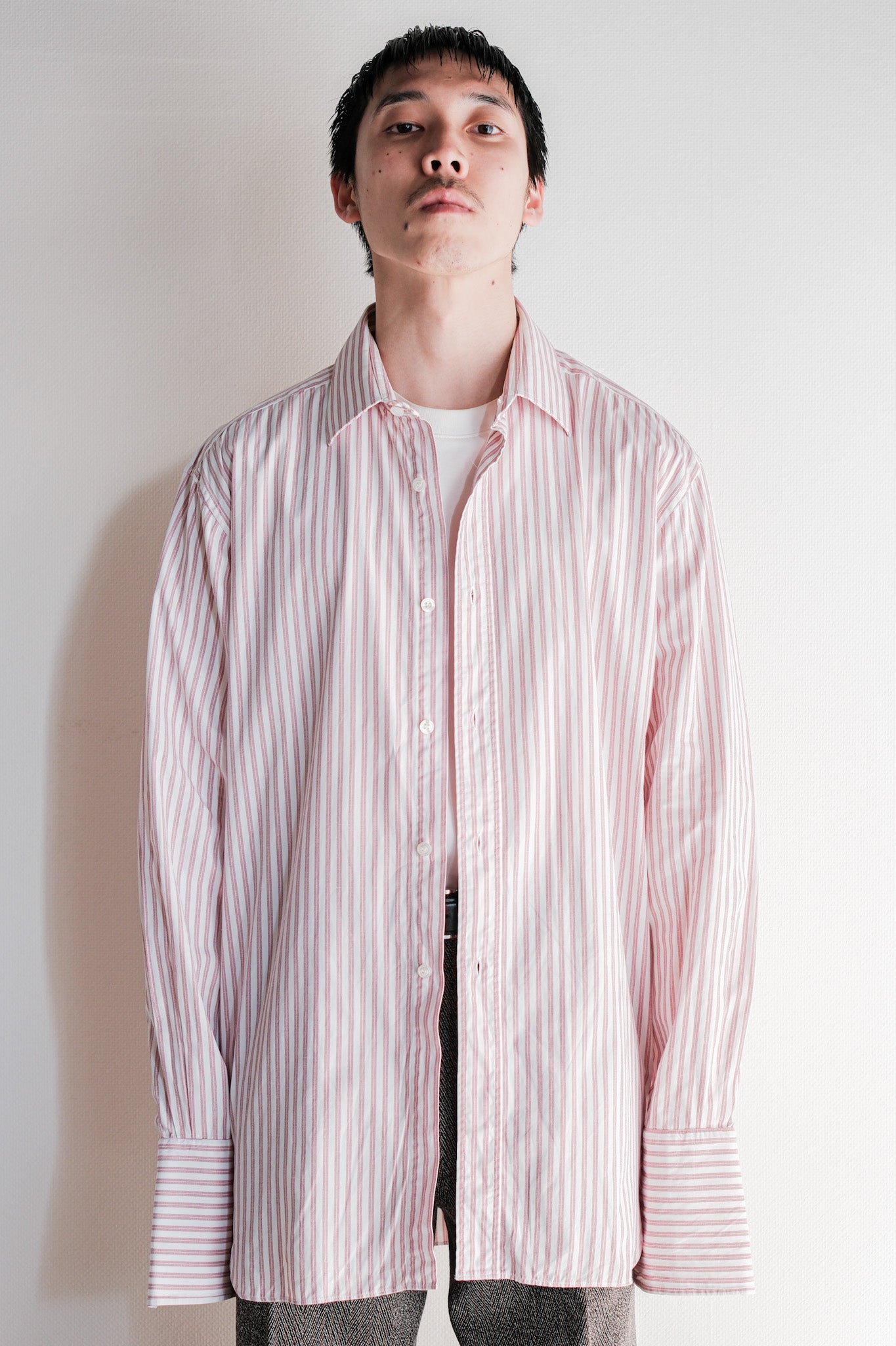 【~00's】Old ARNYS PARIS Cotton Striped Dress Shirt Size.41