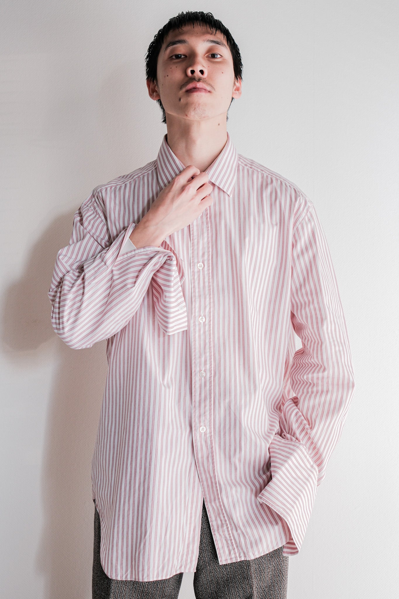 【~00's】Old ARNYS PARIS Cotton Striped Dress Shirt Size.41