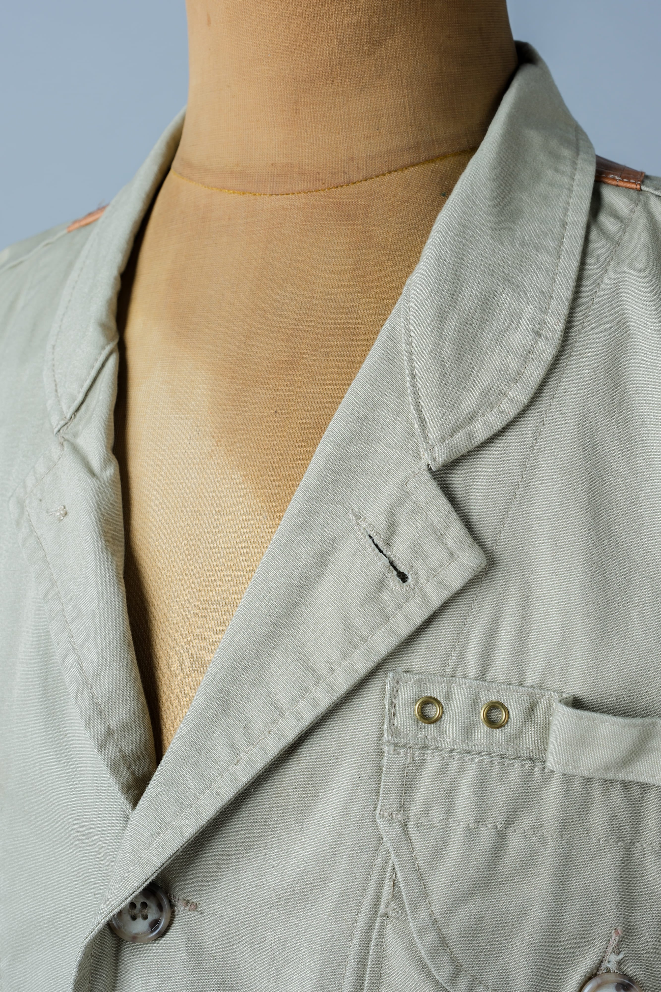 【~90's】Vintage Willis&Geiger Bush Poplin Eisenhower Fishing Jacket Size.M "Made in U.S.A." "Dead Stock"