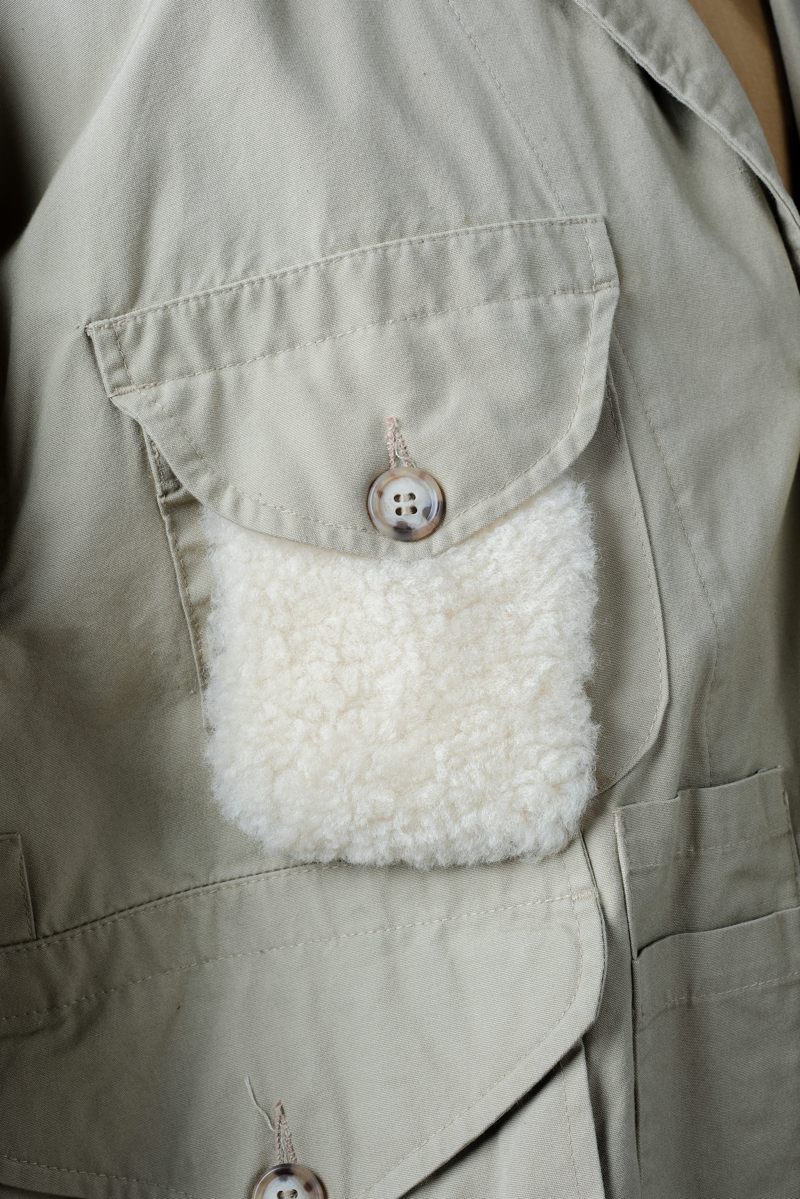 【~90's】Vintage Willis&Geiger Bush Poplin Eisenhower Fishing Jacket Size.M "Made in U.S.A." "Dead Stock"