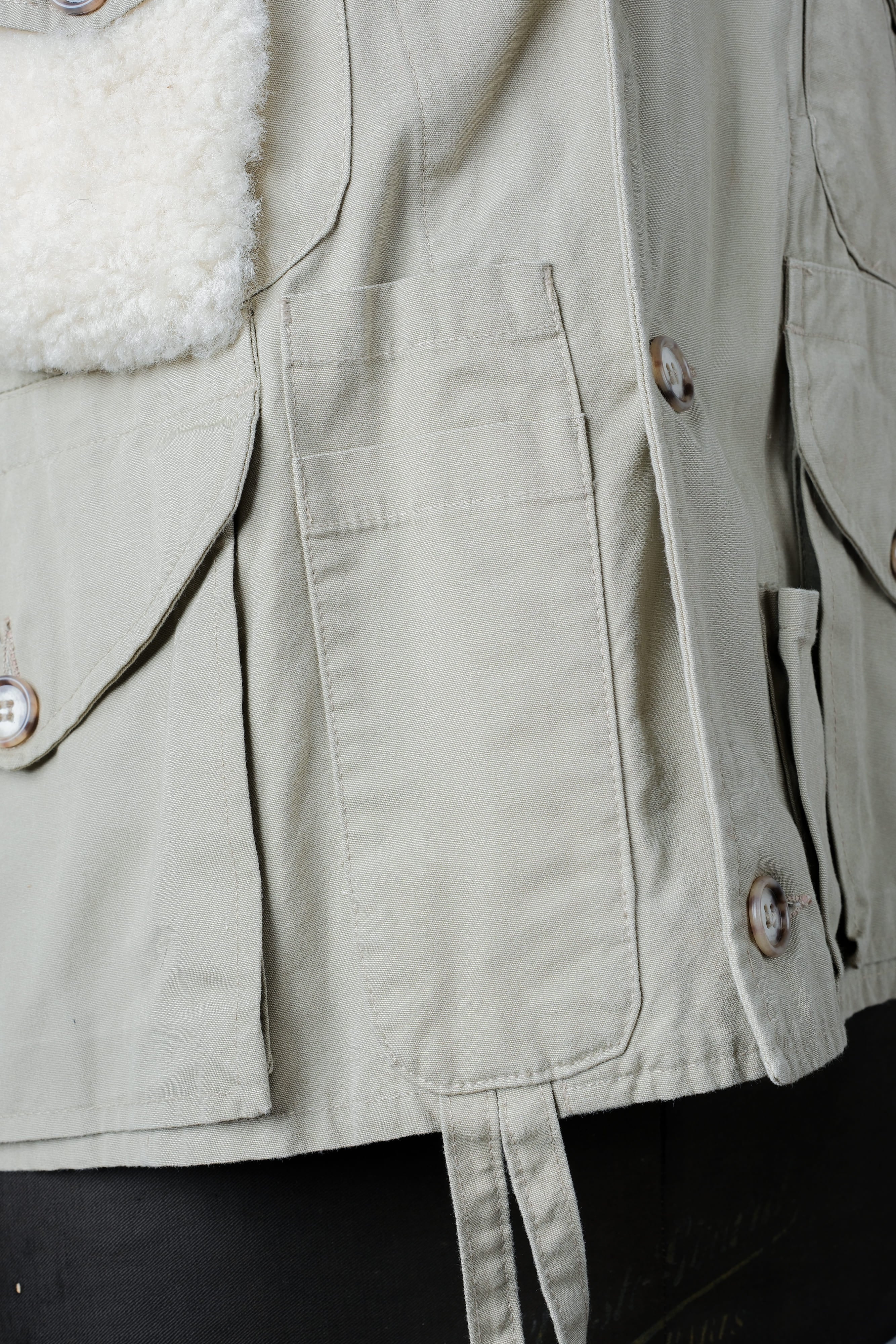 【~90's】Vintage Willis&Geiger Bush Poplin Eisenhower Fishing Jacket Size.M "Made in U.S.A." "Dead Stock"