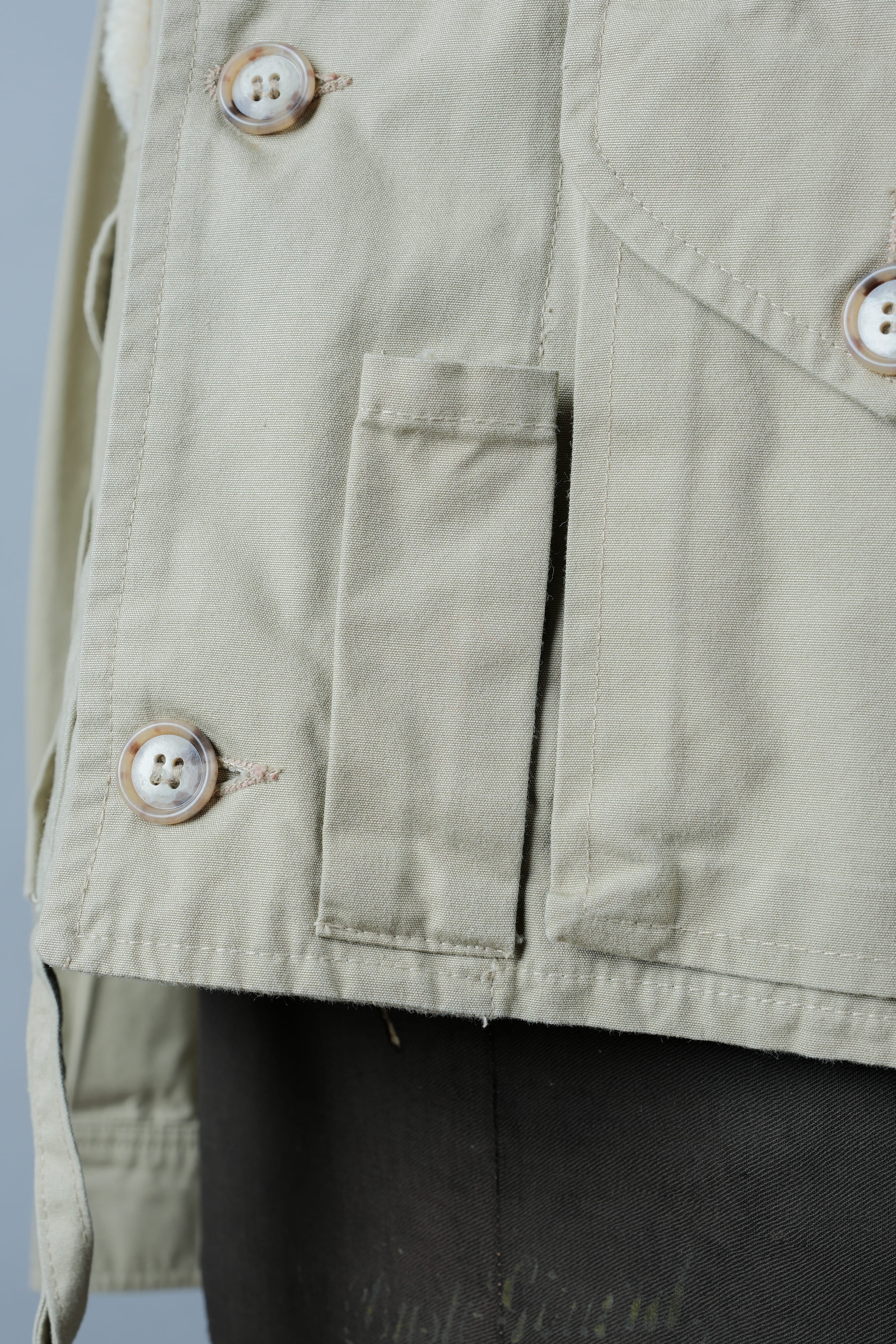【~90's】Vintage Willis&Geiger Bush Poplin Eisenhower Fishing Jacket Size.M "Made in U.S.A." "Dead Stock"
