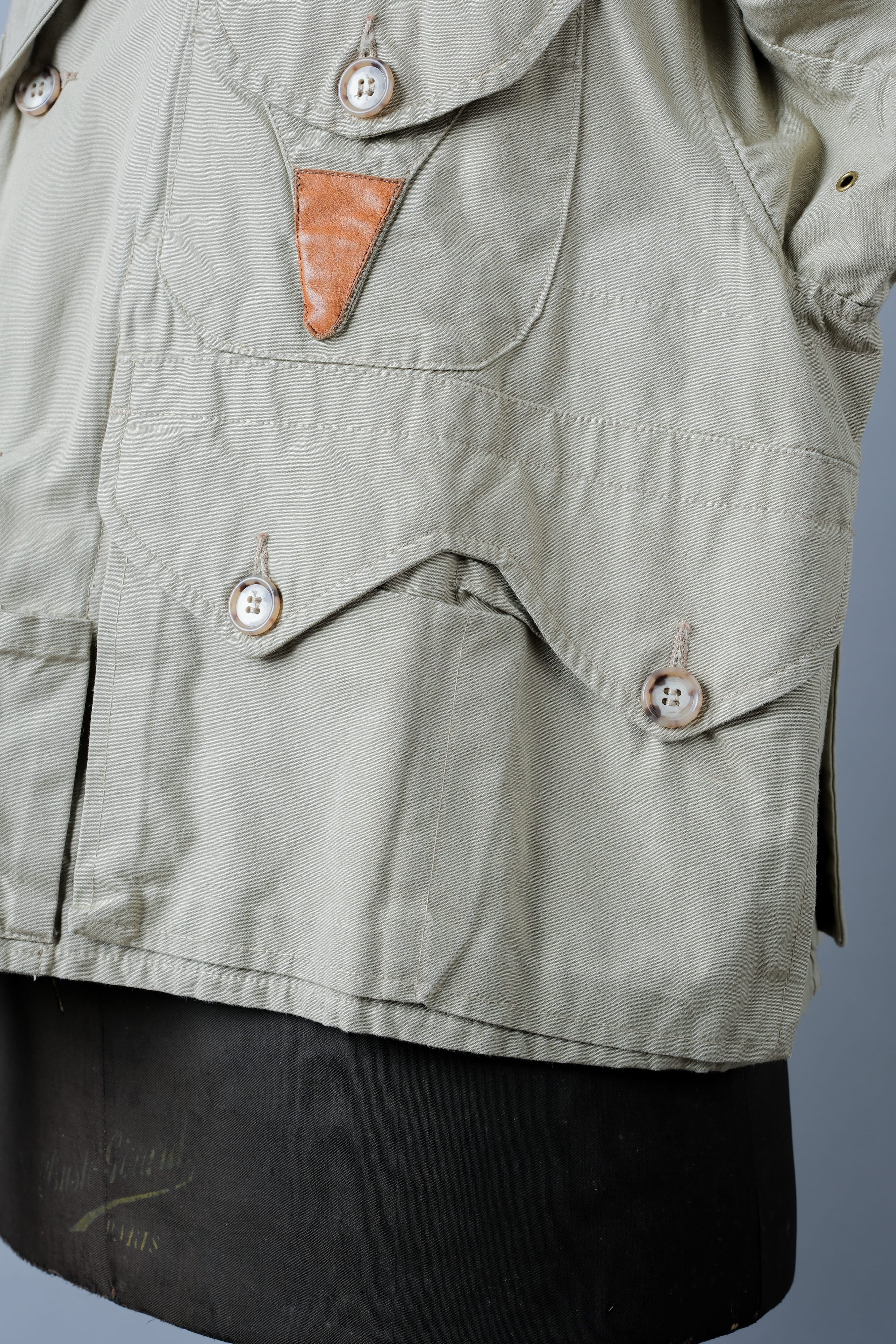 【~90's】Vintage Willis&Geiger Bush Poplin Eisenhower Fishing Jacket Size.M "Made in U.S.A." "Dead Stock"