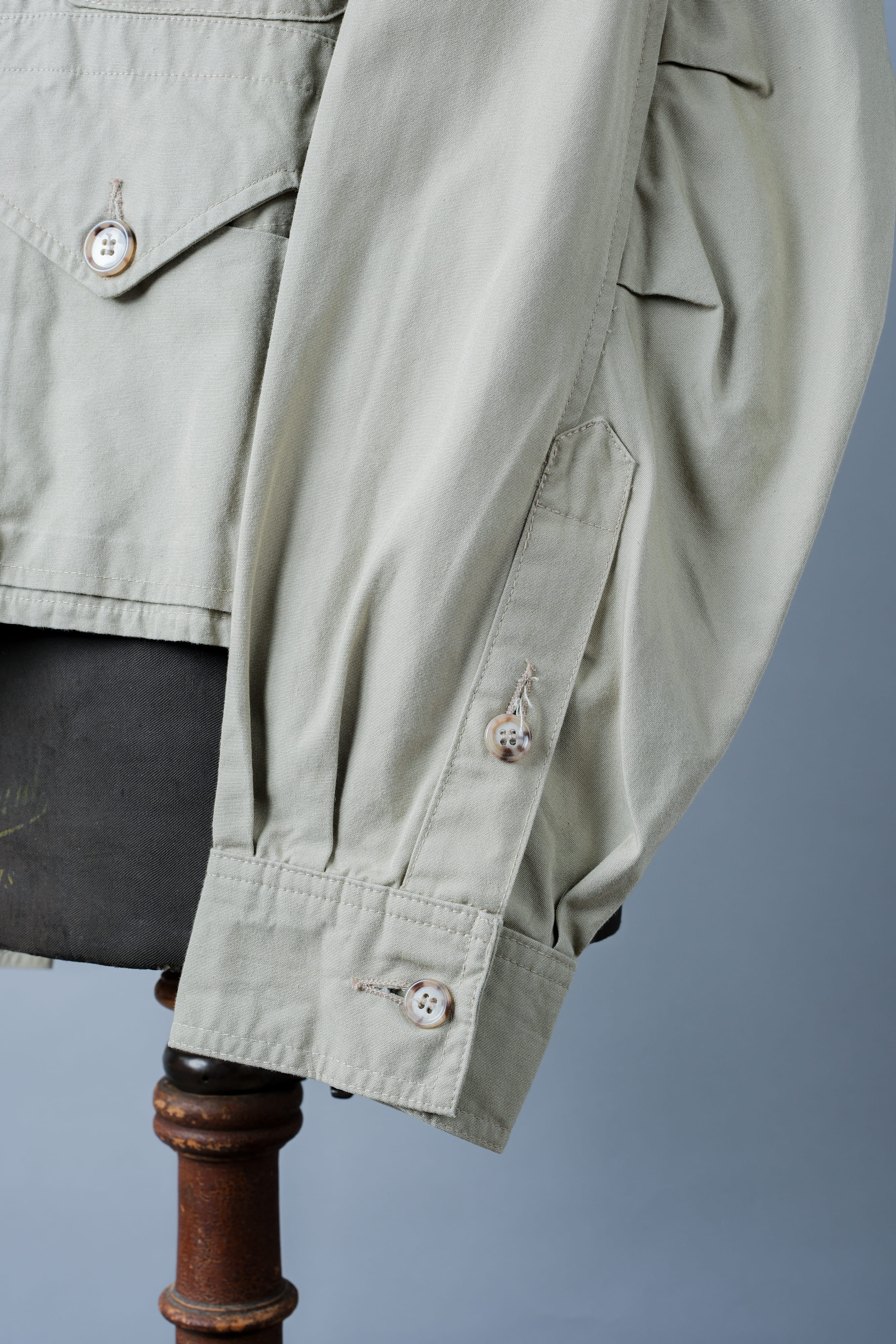 【~90's】Vintage Willis&Geiger Bush Poplin Eisenhower Fishing Jacket Size.M "Made in U.S.A." "Dead Stock"