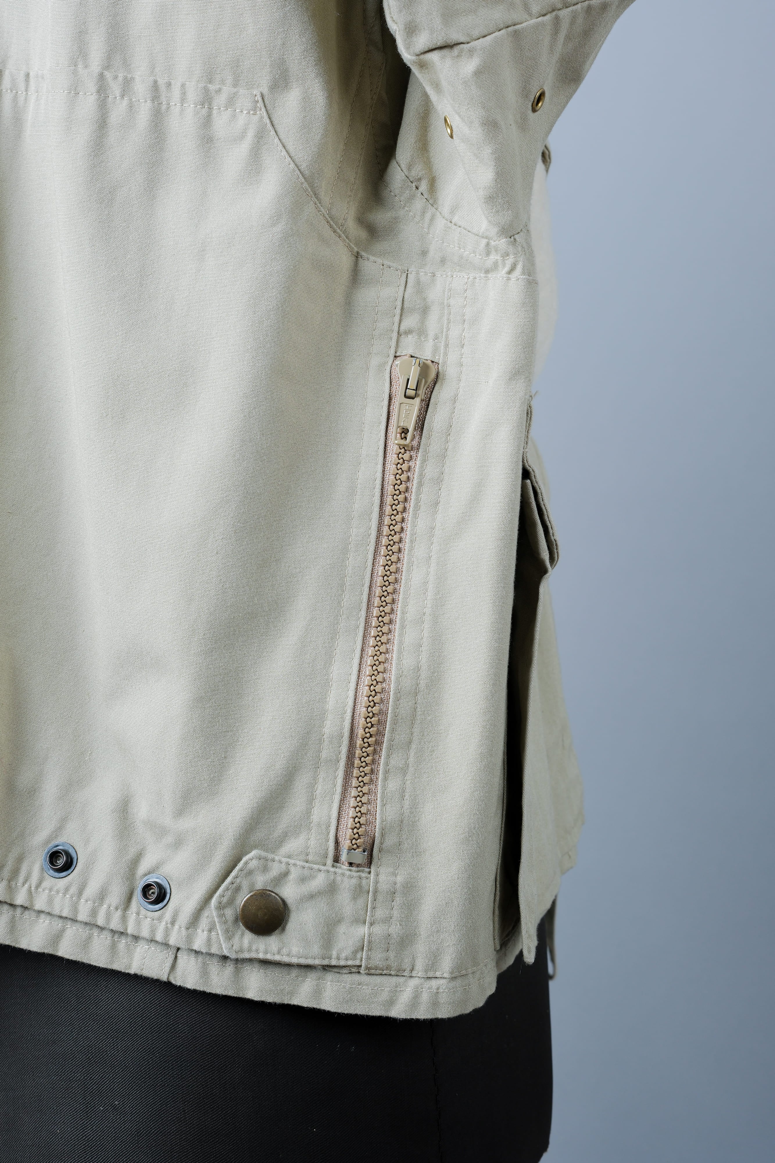 【~90's】Vintage Willis&Geiger Bush Poplin Eisenhower Fishing Jacket Size.M "Made in U.S.A." "Dead Stock"