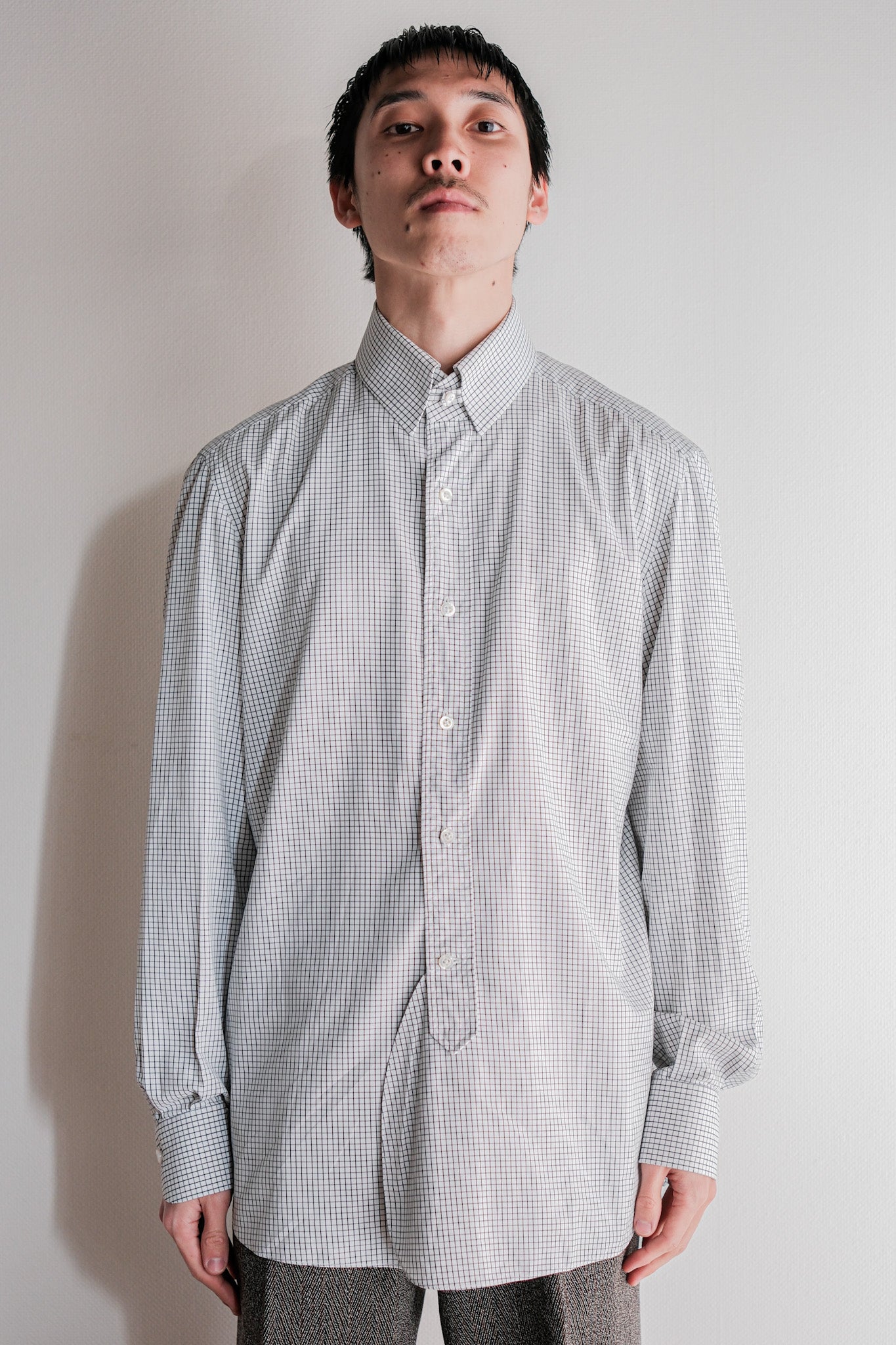 【~00's】Old ARNYS PARIS Cotton Checked Dress Shirt Size.39