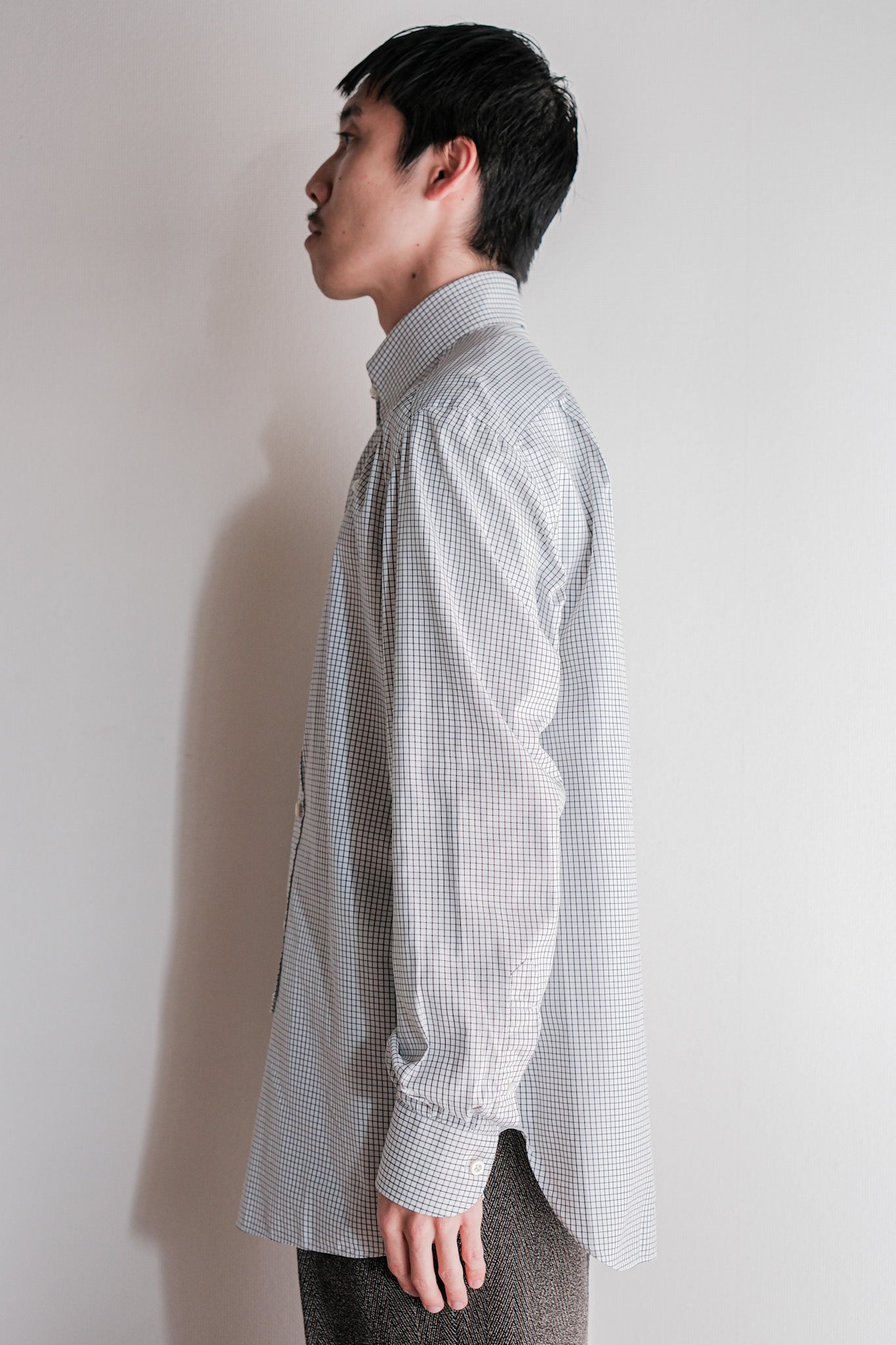 【~00's】Old ARNYS PARIS Cotton Checked Dress Shirt Size.39