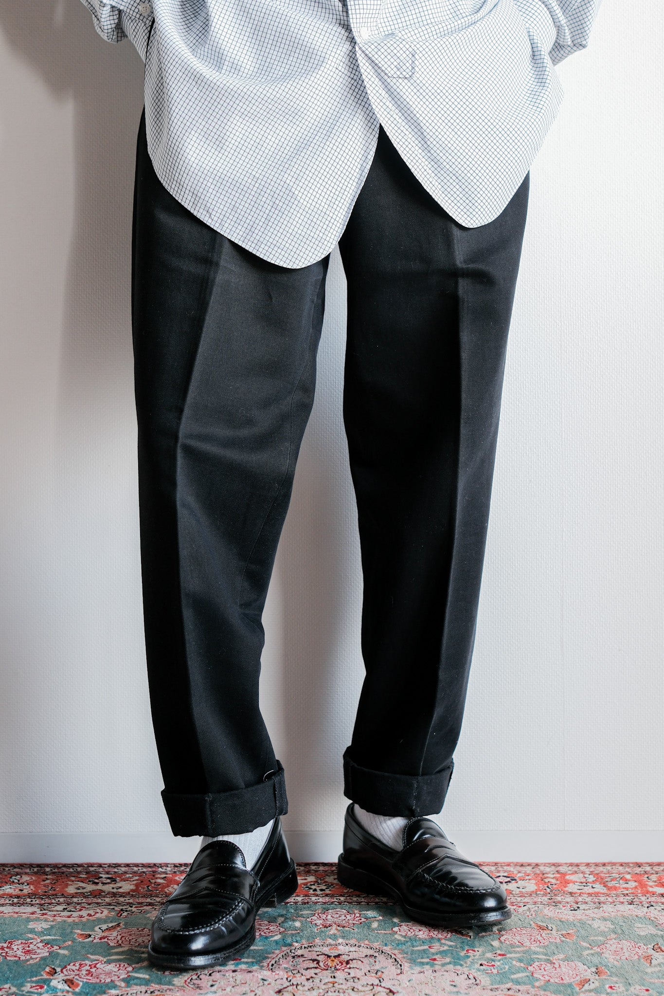 【~00's】Old ARNYS PARIS Turn Up Cotton Trousers Size.42
