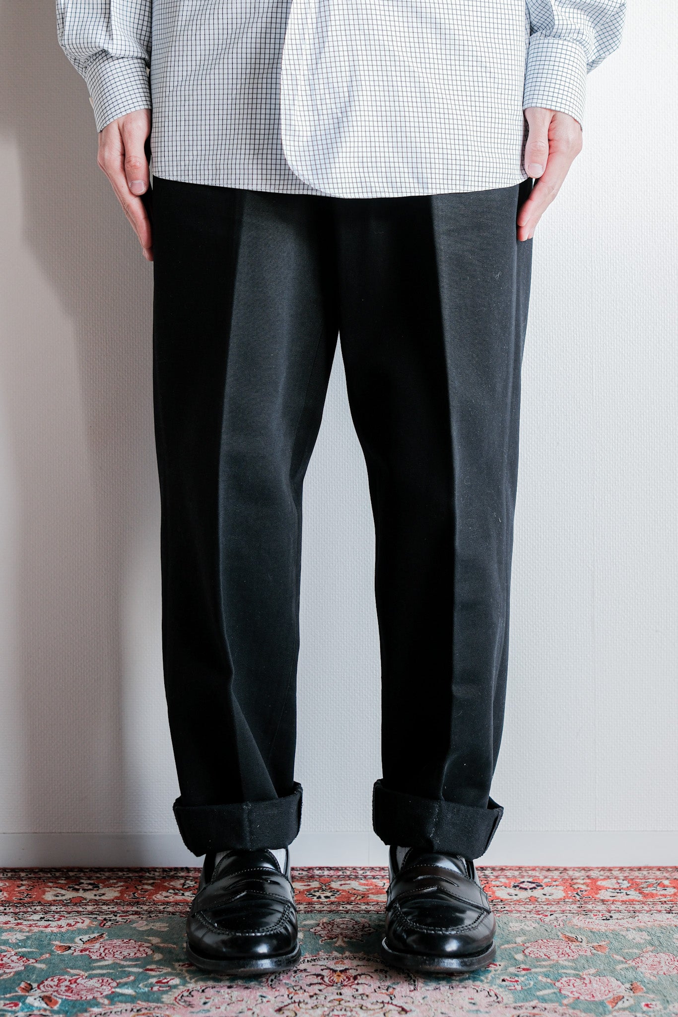 【~00's】Old ARNYS PARIS Turn Up Cotton Trousers Size.42