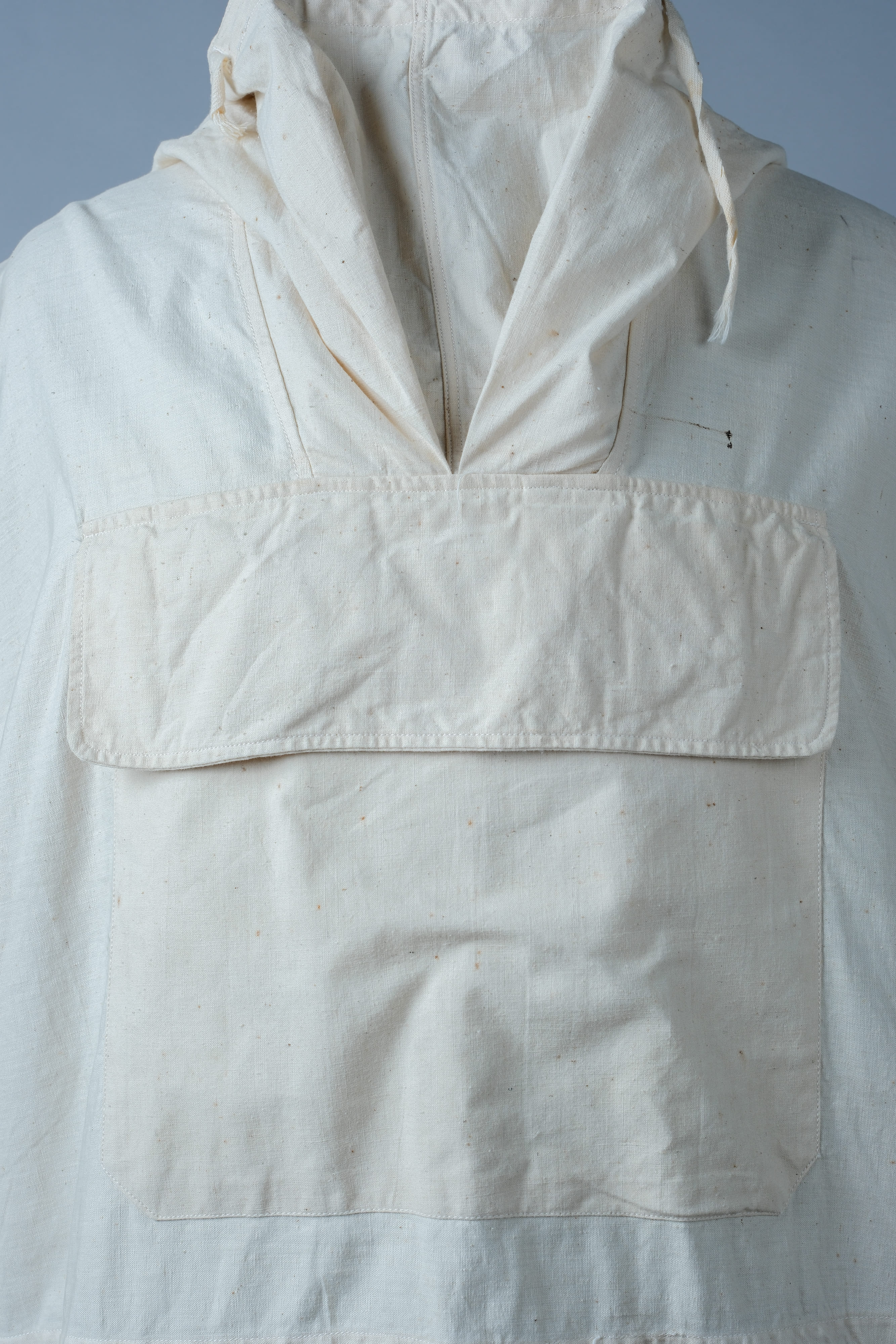 【~50's】French Army Cotton Linen Mountain Smock "Dead Stock"