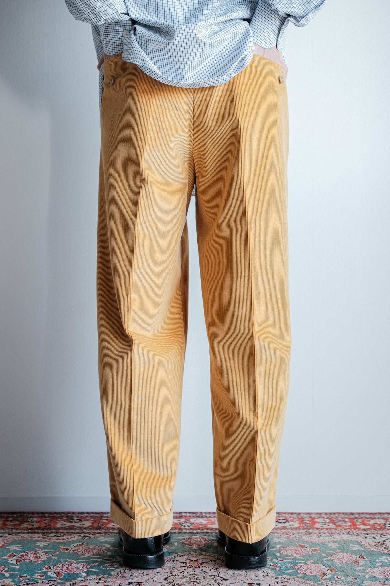【~00's】Old ARNYS PARIS In Tuck Turn Up Corduroy Trousers Size.44