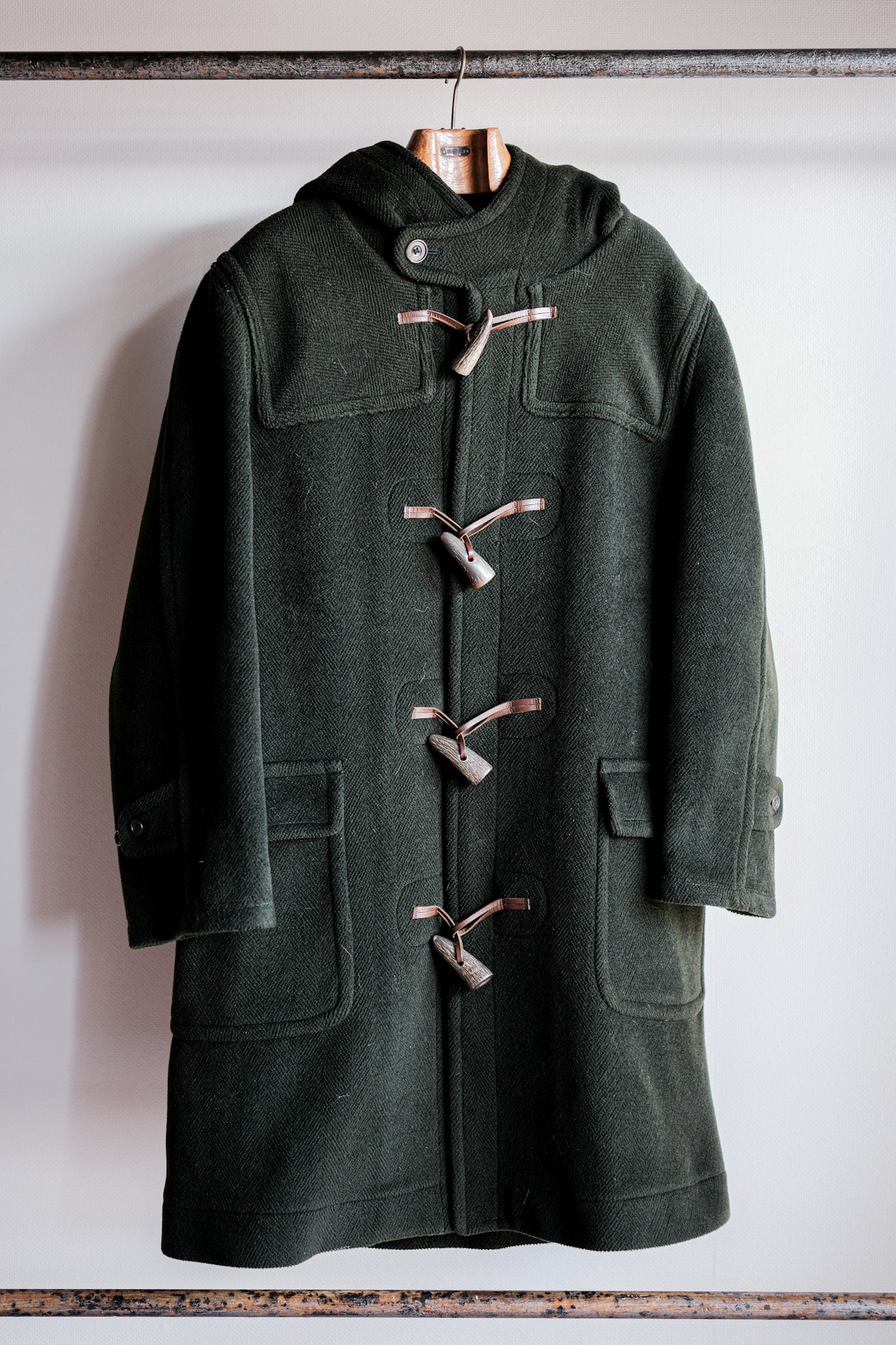 【~90's】Old INVERTERE HBT Wool Duffle Coat "Moorbrook" "DAVIDE CENCI 別注"
