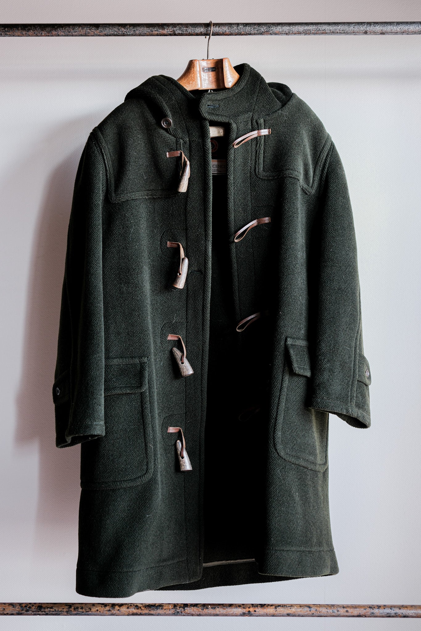 【~90's】Old INVERTERE HBT Wool Duffle Coat "Moorbrook" "DAVIDE CENCI 別注"