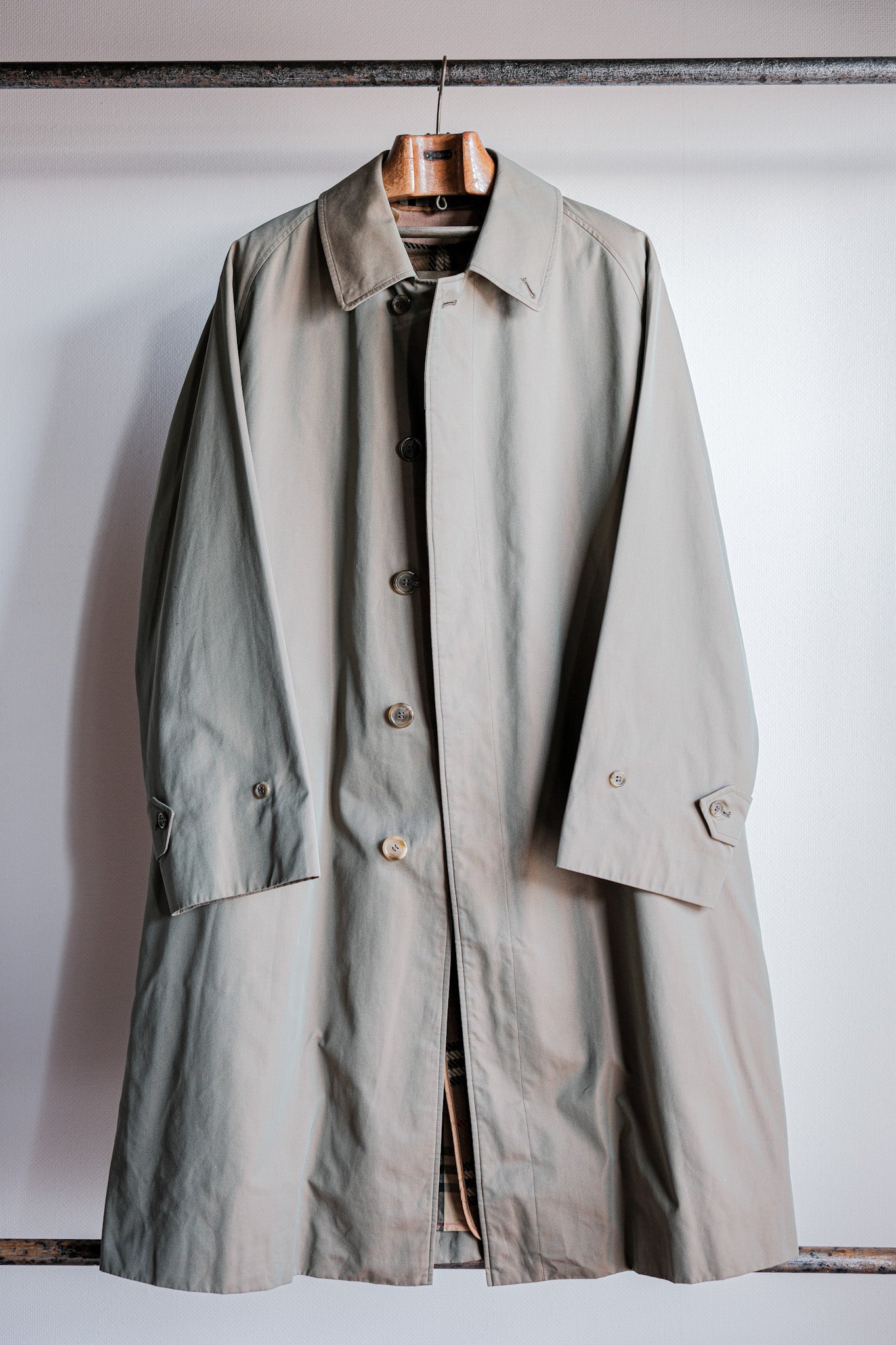 【~80's】Vintage Burberrys Single Raglan Balmacaan Coat C100 With Liner Size.50REG "TAMAMUSHI"