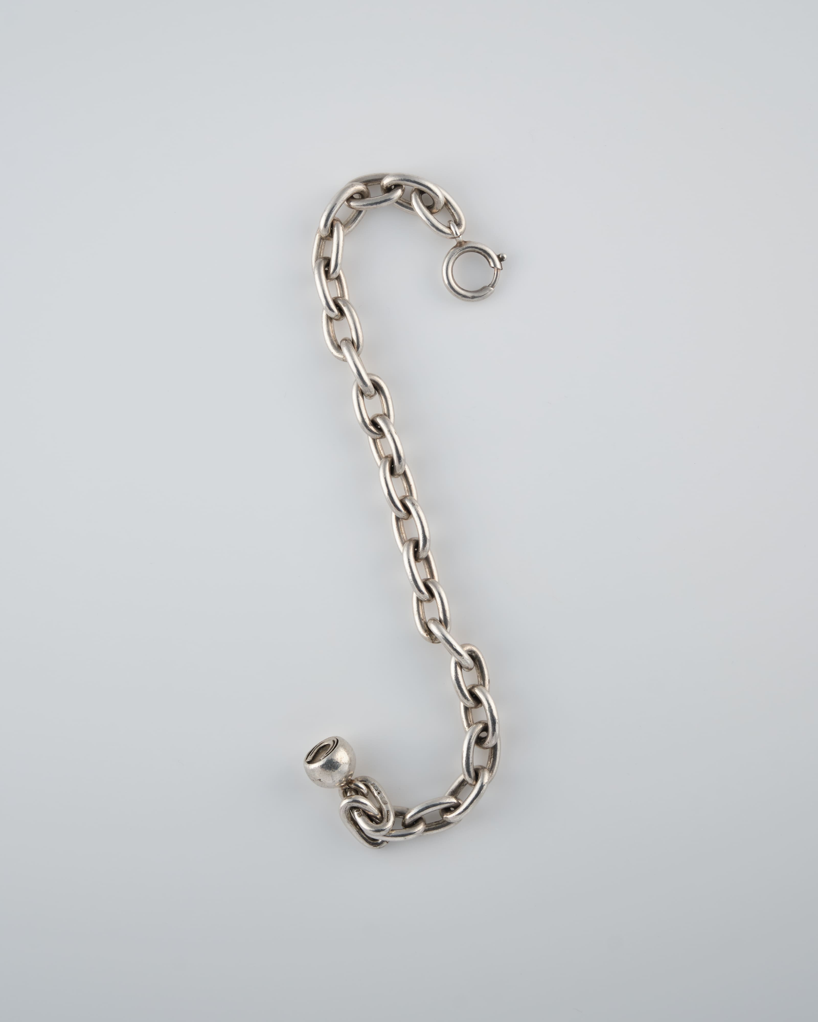 【40's~】Vintage Georg Jensen Silver 925 Chain Bracelet