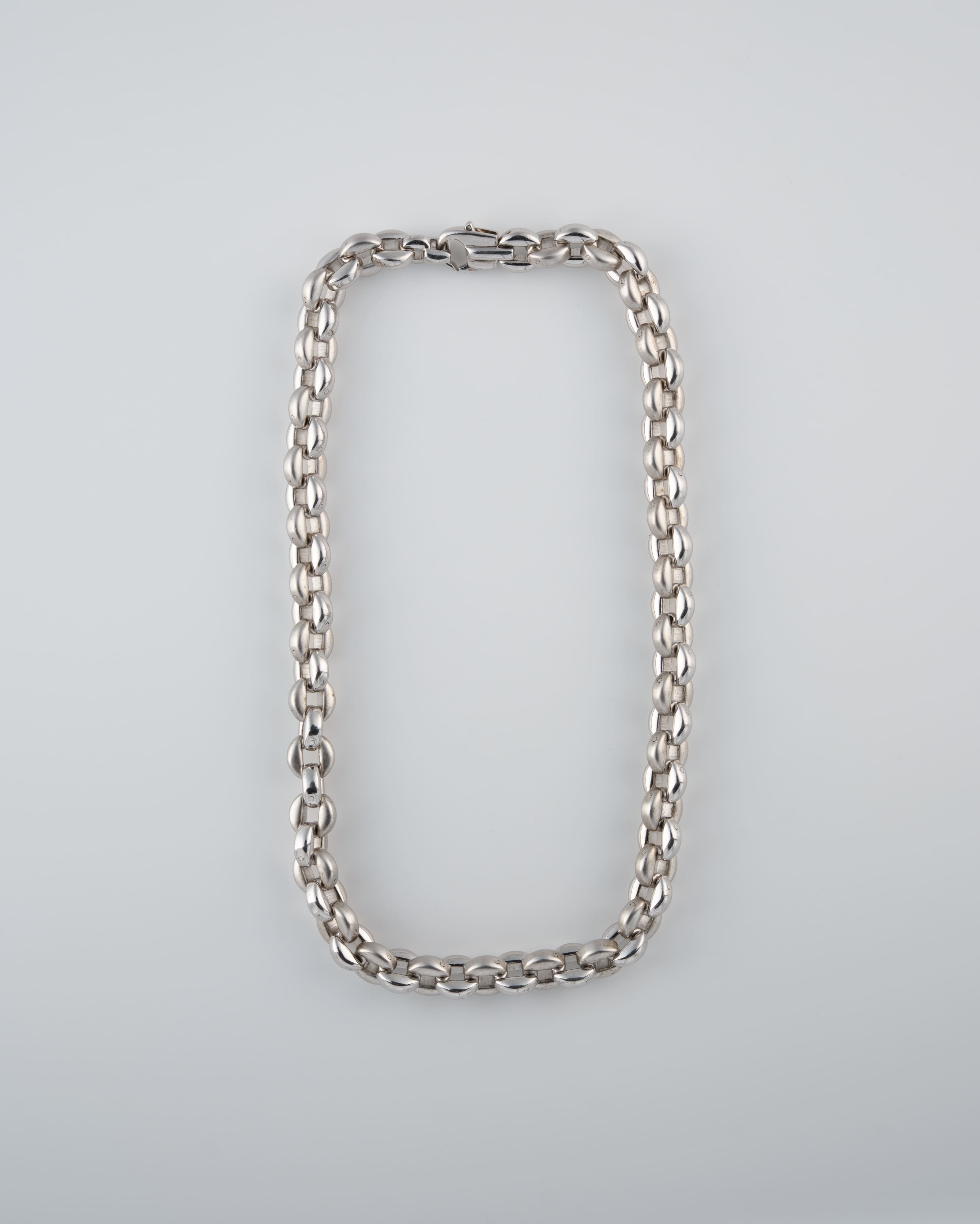 【~80’s】Danish Vintage Silver 925 Heavy Chain Necklace