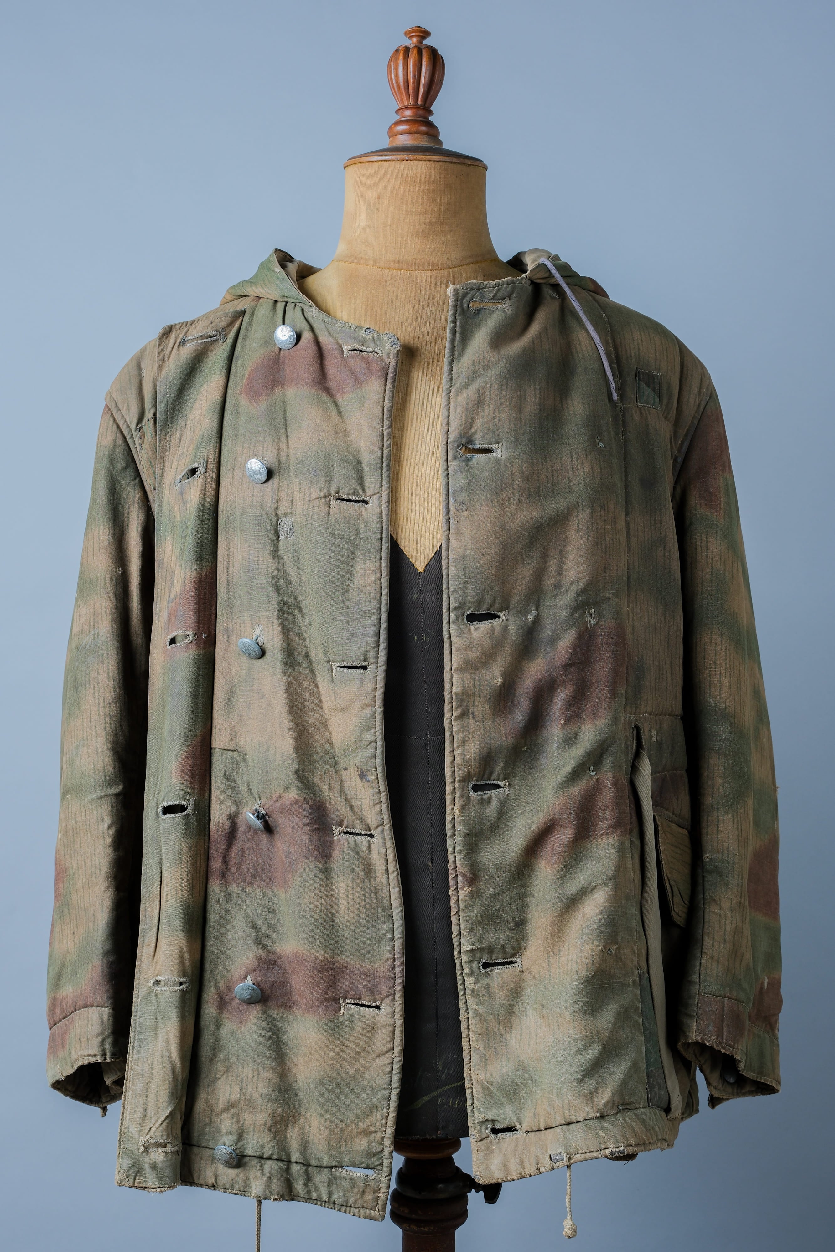 【~40's】WWⅡ German Army Sumpftarnmuster 44 Camouflage 43 Pattern Reversible Winter Parka "Wehrmacht"